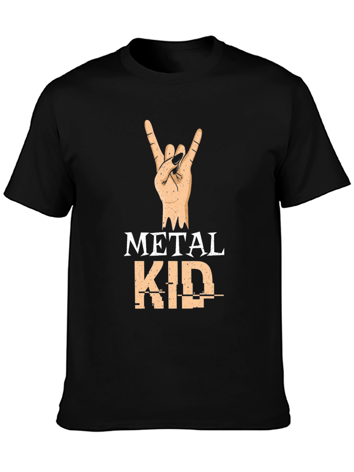 Black Metal Kid Graphic T-Shirt view 3