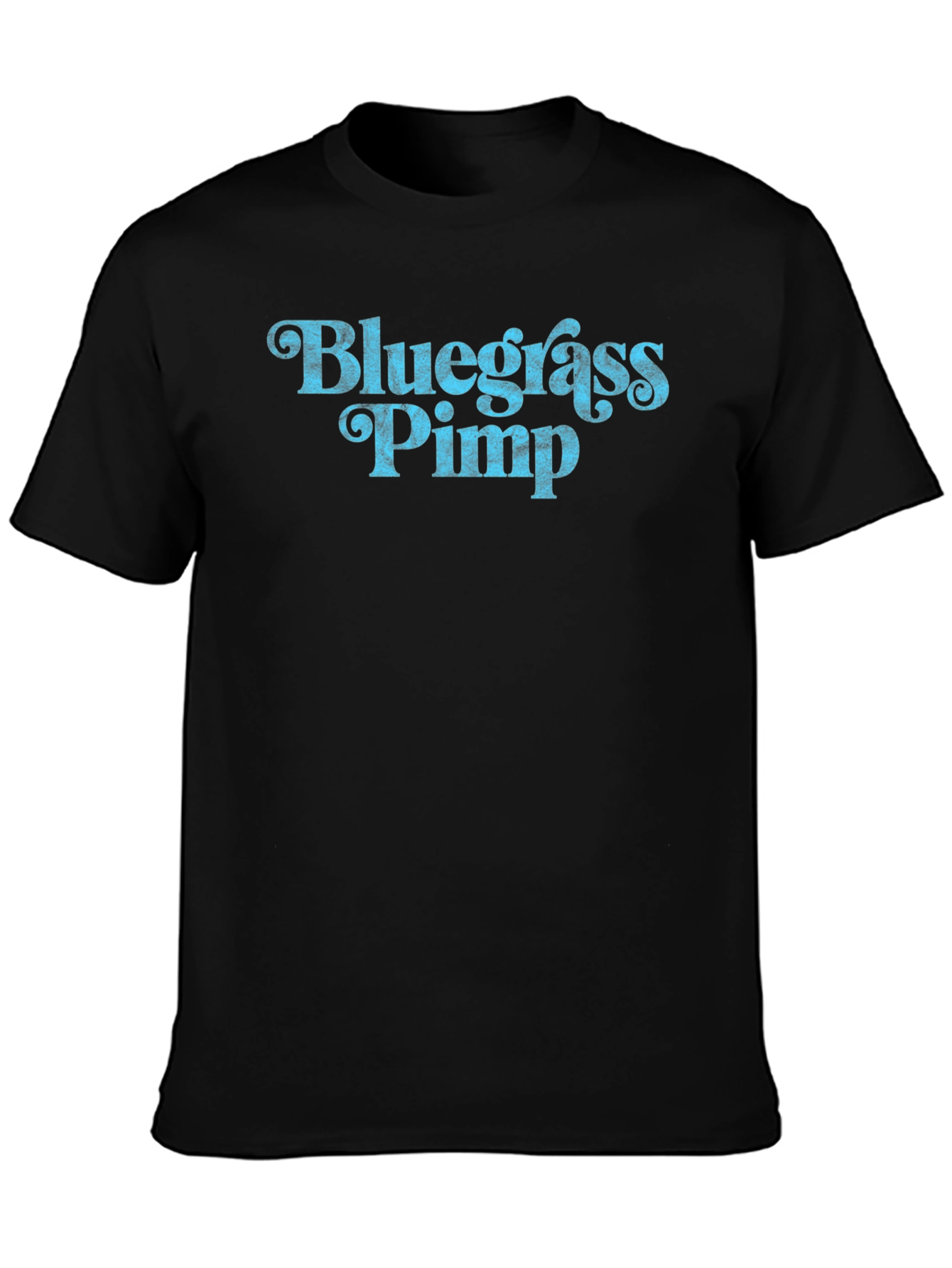 Black Bluegrass Pimp Graphic T-Shirt view 3
