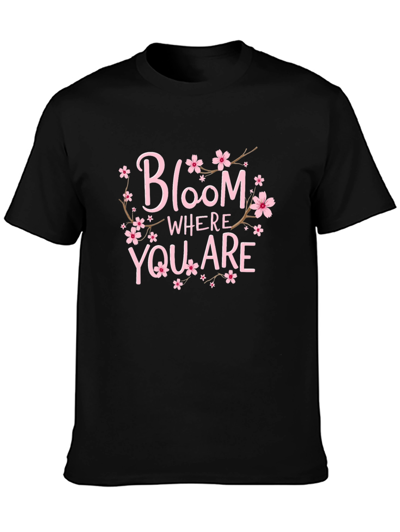 Black Bloom Where You Are T-Shirt view 3