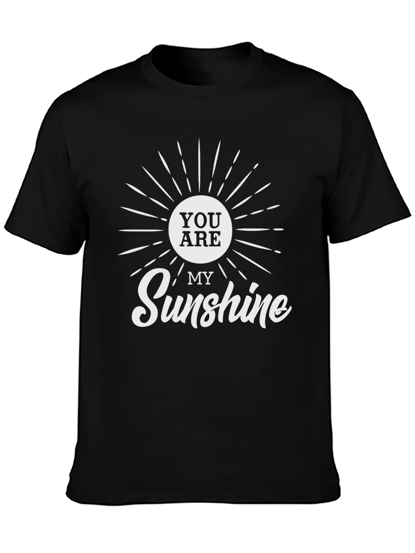 Black You Are My Sunshine Graphic Tee - Black view 3