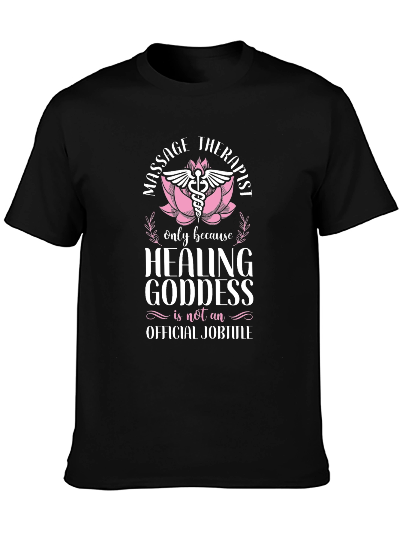 Black Massage Therapist Healing Goddess T-Shirt view 3
