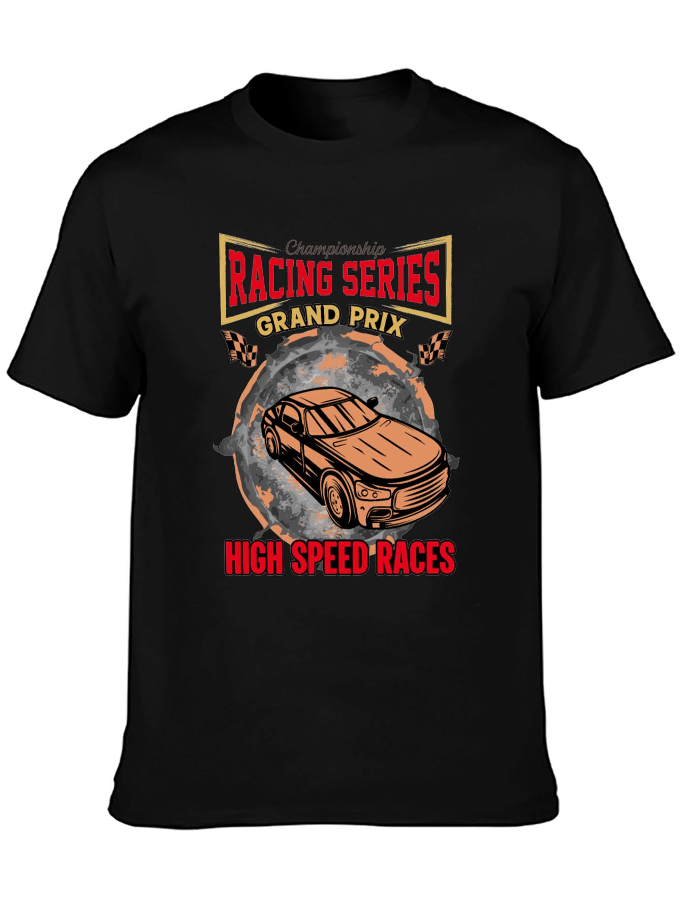 Black Racing Series Grand Prix T-Shirt view 3