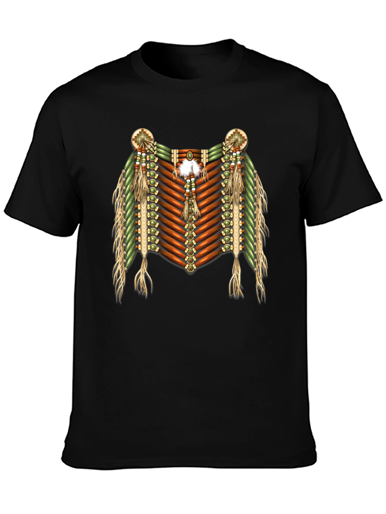 Black Native American Inspired Graphic Tee view 3