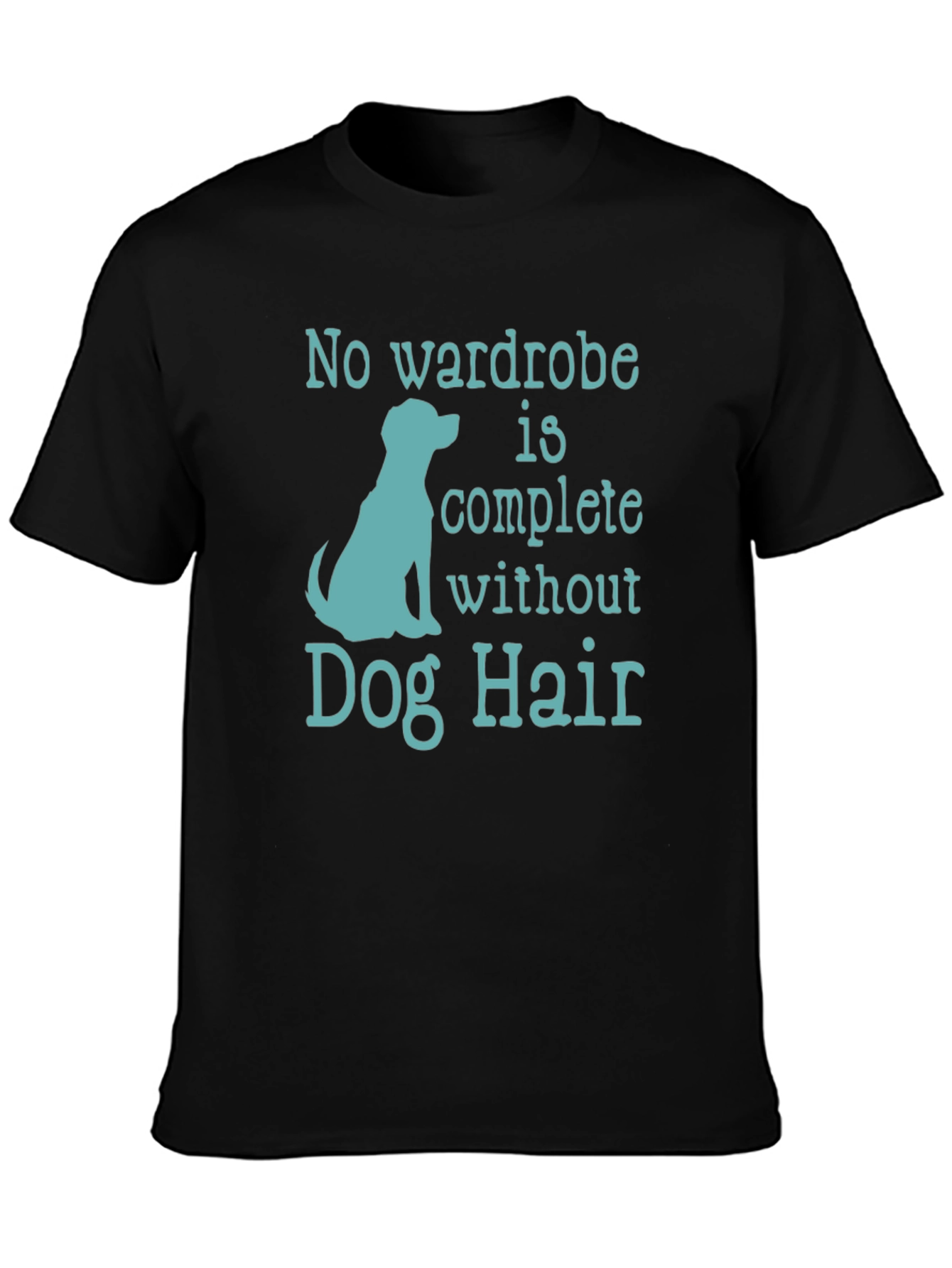 Black Dog Hair T-Shirt - Pet Lover Tee view 3