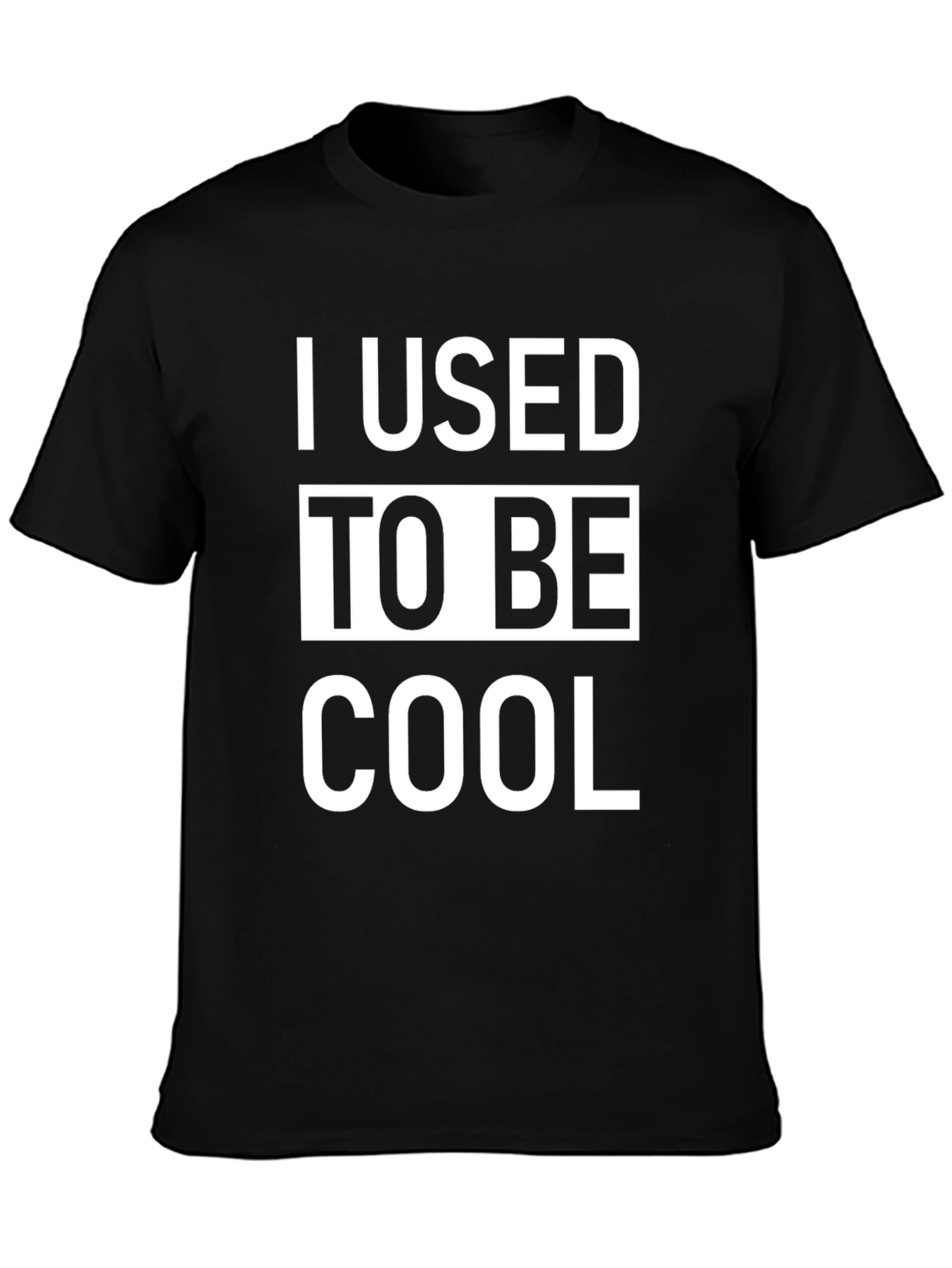 Black I Used To Be Cool Graphic Tee view 3