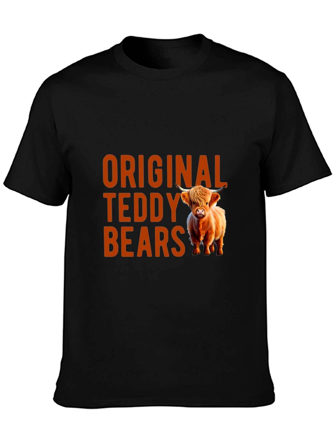 Black Original Teddy Bears Novelty Graphic T-Shirt view 3
