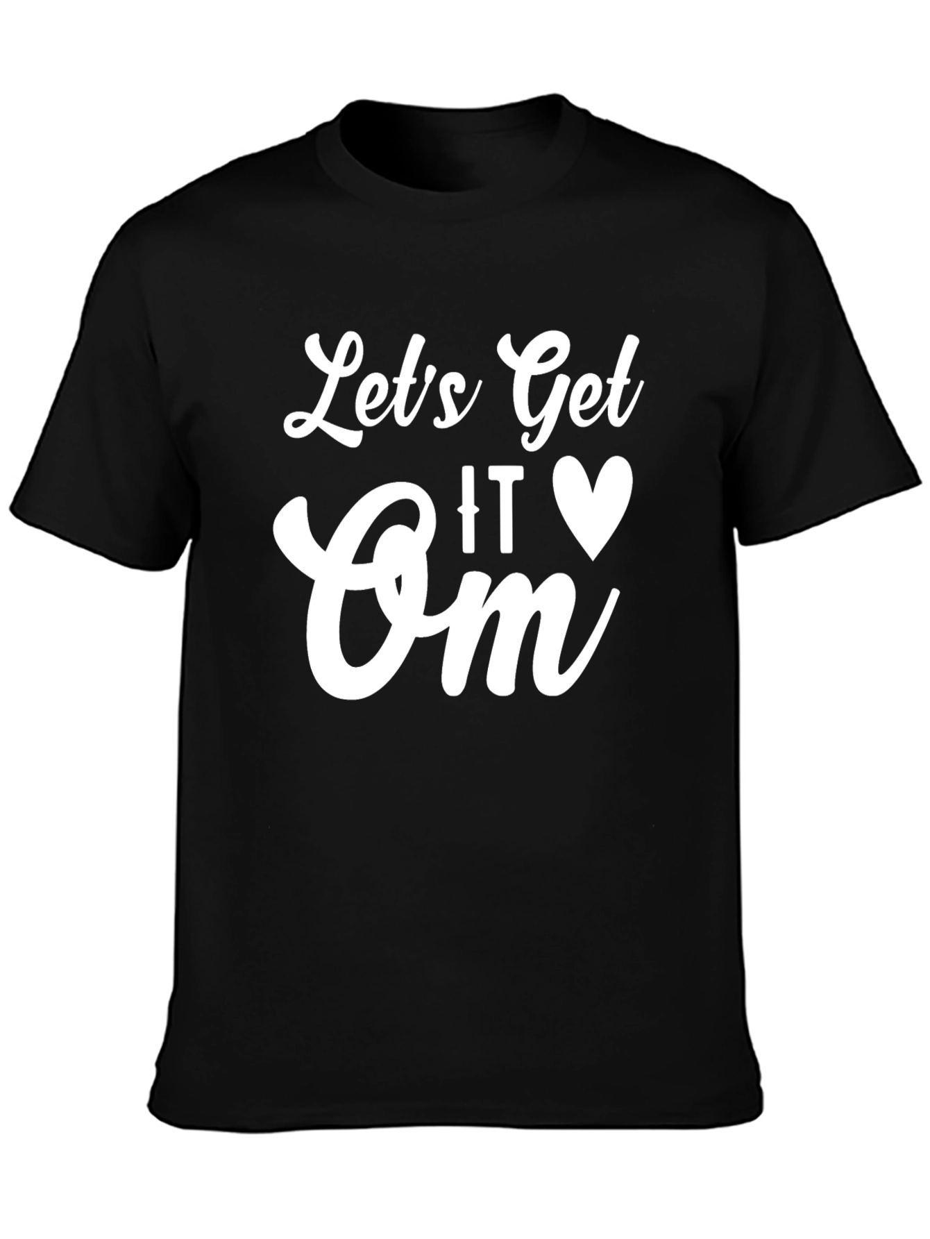 Black Let's Get It On Graphic Tee view 3