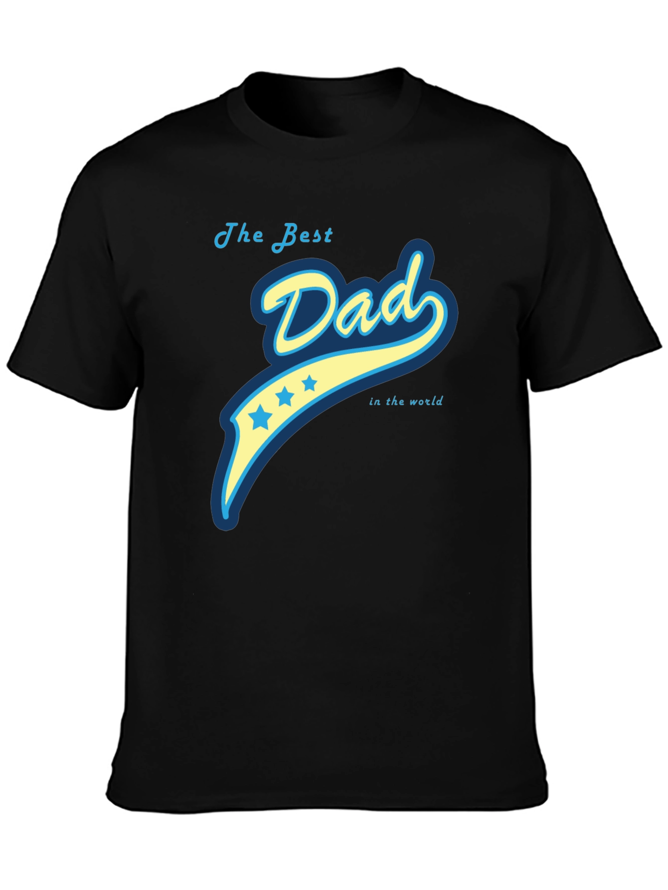 Black Best Dad Ever Graphic Tee - Comfortable Fit view 3