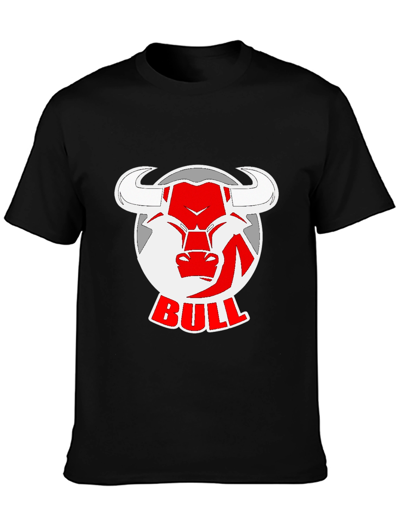 Black Bull Logo Black T-Shirt view 3