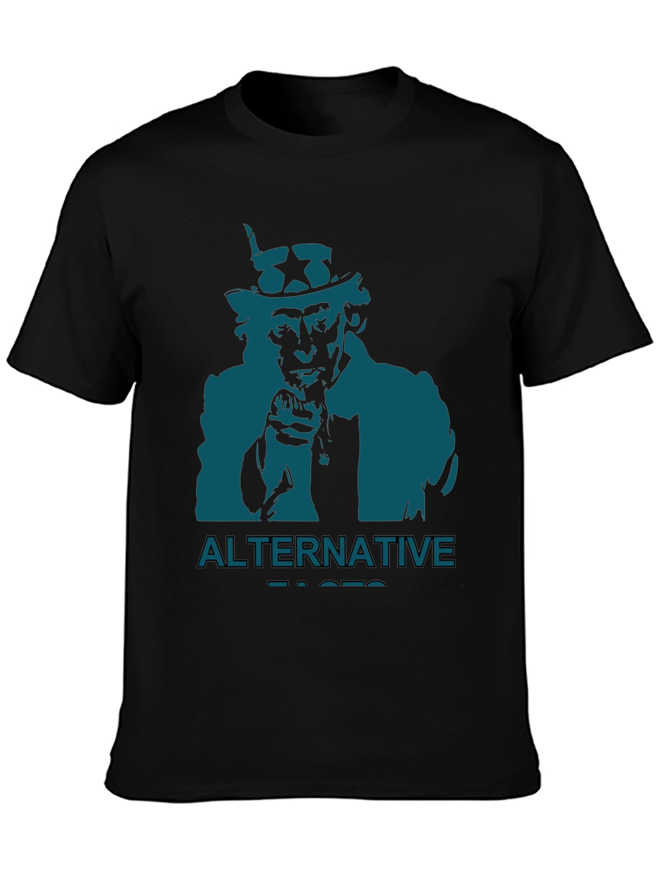 Black Alternative Facts T-Shirt Uncle Sam view 3
