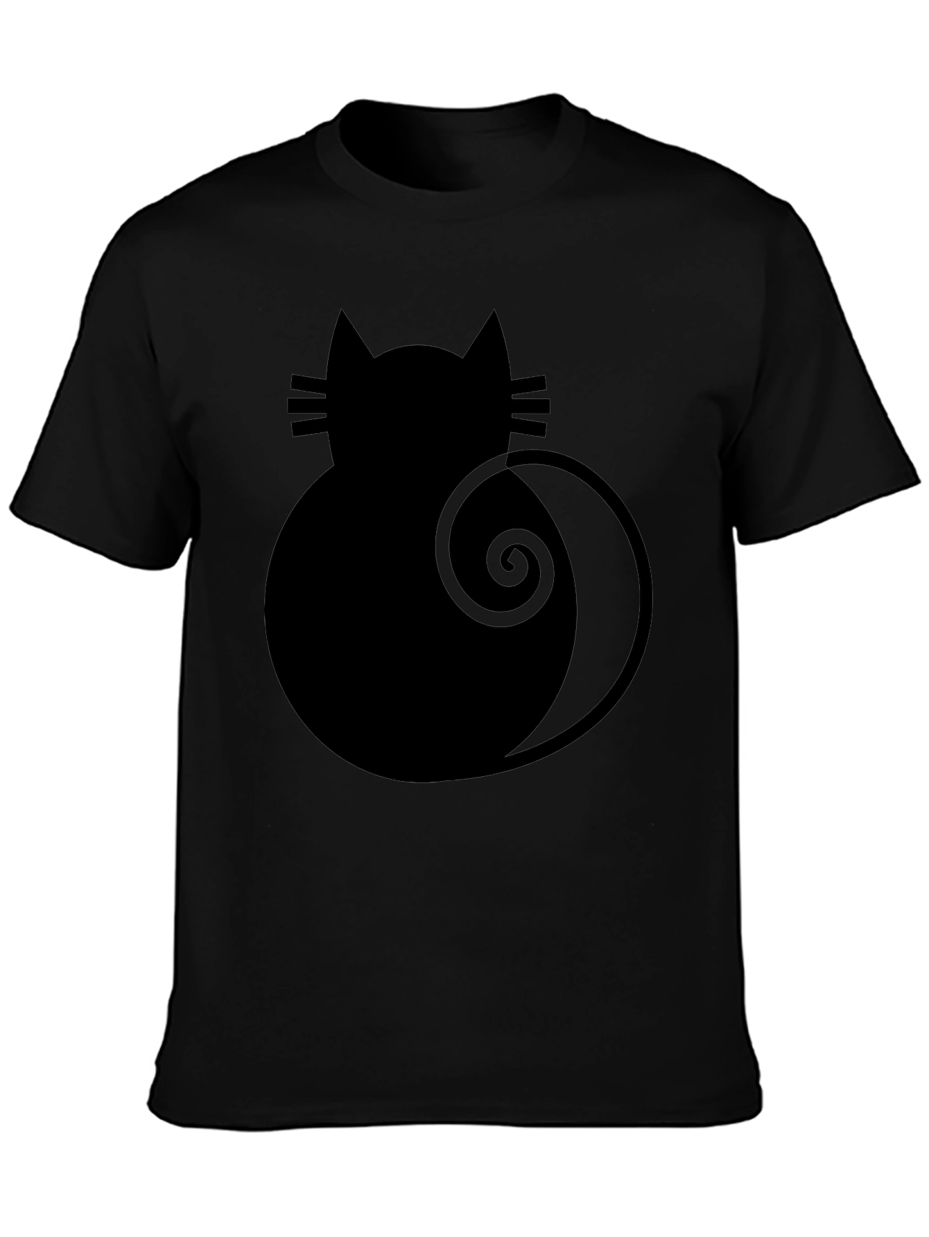 Black Cat Silhouette T-Shirt - 3