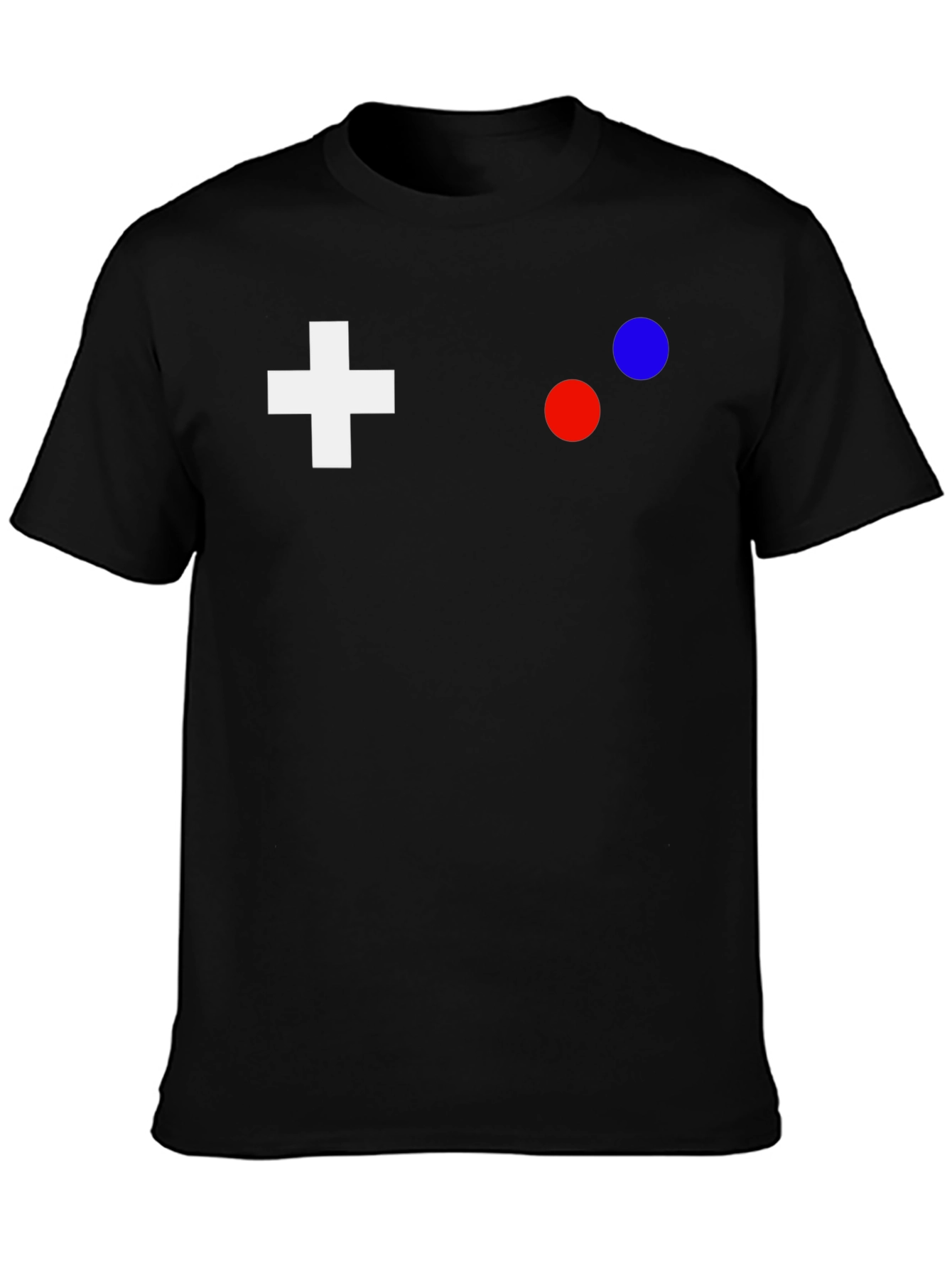 Black Retro Gaming Controller T-Shirt - Black view 3