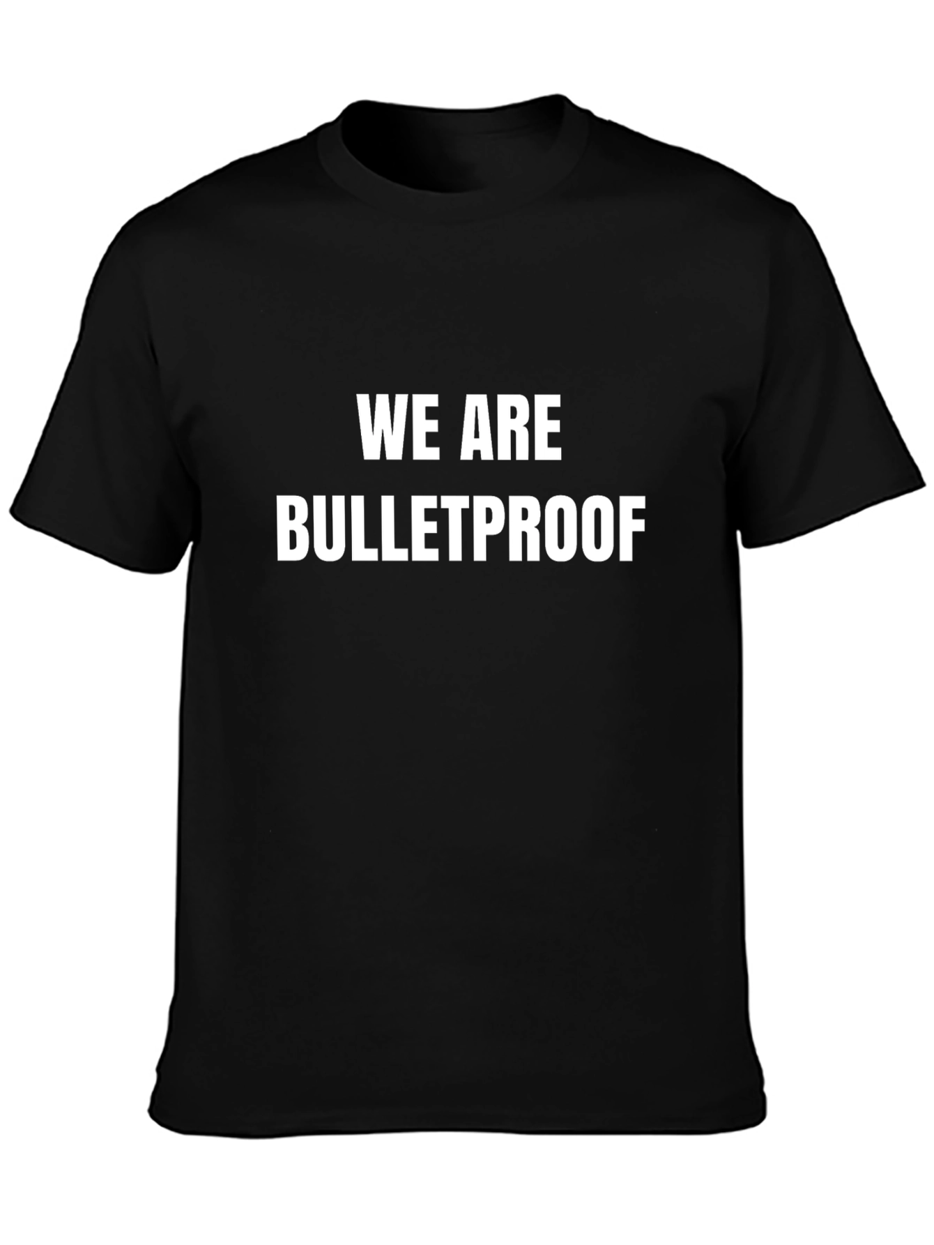 Black We Are Bulletproof Graphic Tee view 3