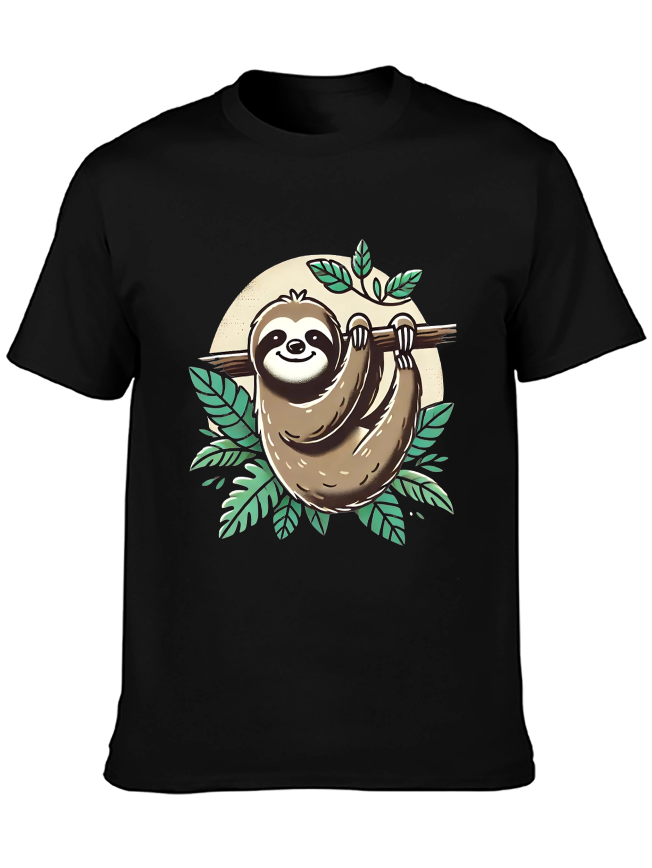 Sloth Graphic Tee - Relaxed & Fun - 3