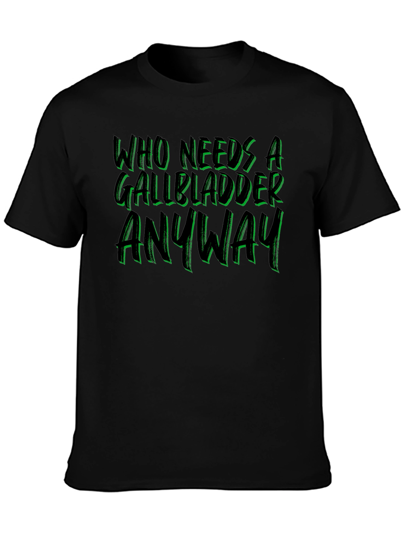 Black Gallbladder Removal T-Shirt - Funny Get Well Soon Gift view 3