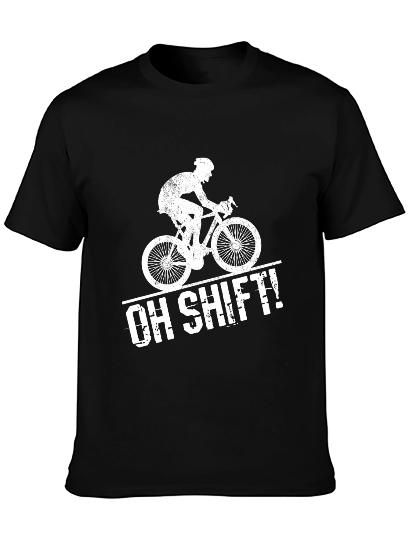 Black Oh Shift! Cyclist Graphic Tee view 3