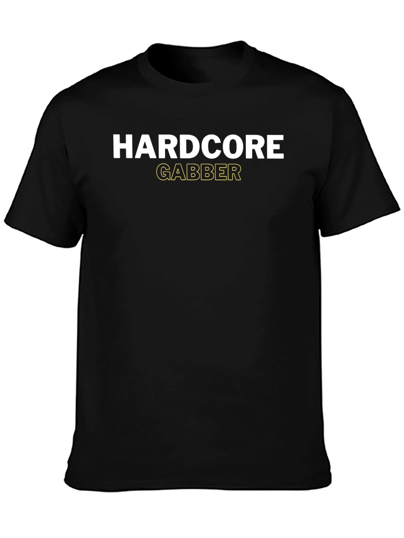 Black Hardcore Gabber Black T-Shirt view 3