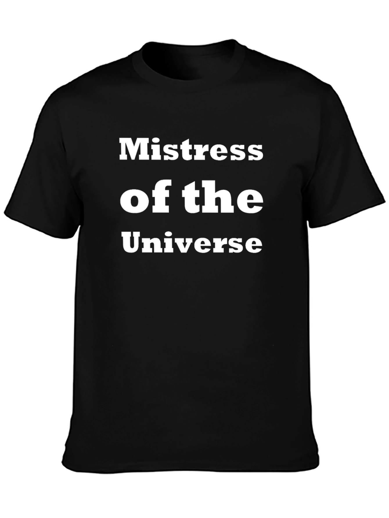 Black Mistress of the Universe Black T-Shirt view 3