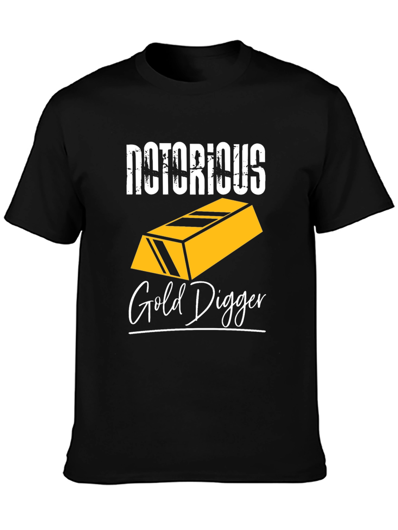 Black Notorious Gold Digger Graphic Tee view 3