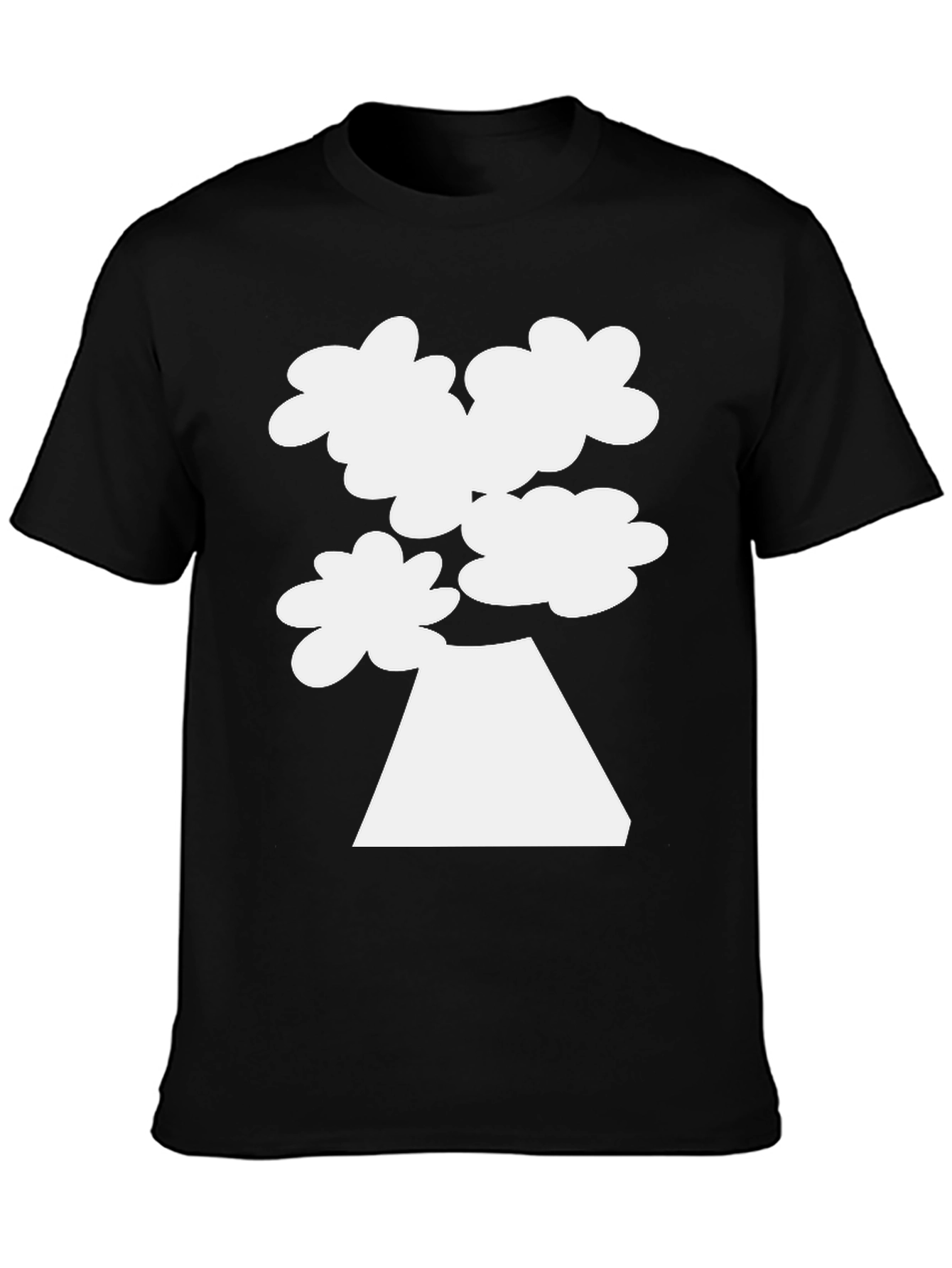 Black Mount Fuji Cloud Tee - Black Graphic T-Shirt view 3