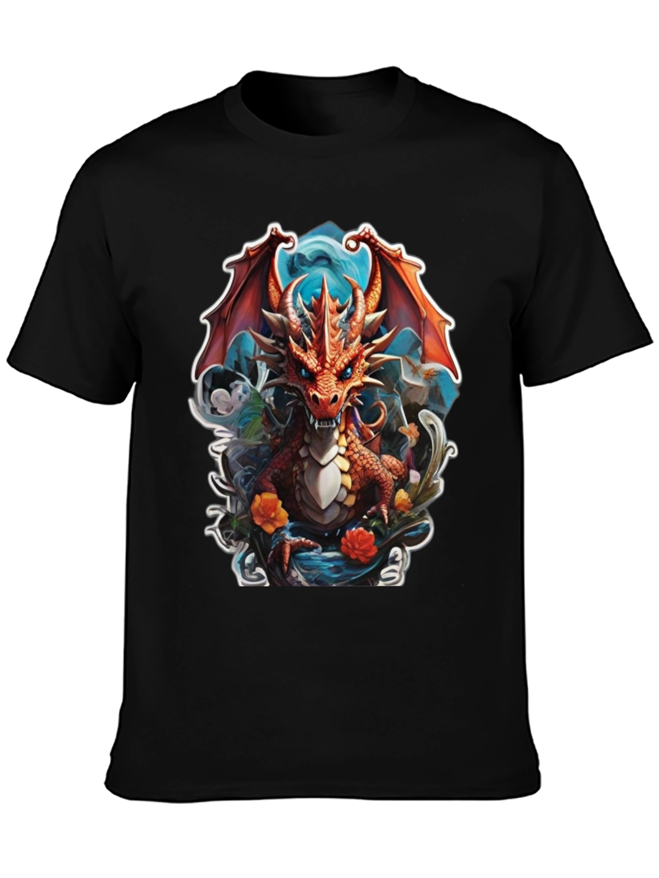 Dragon Graphic Tee - Fantasy Art Shirt - 3