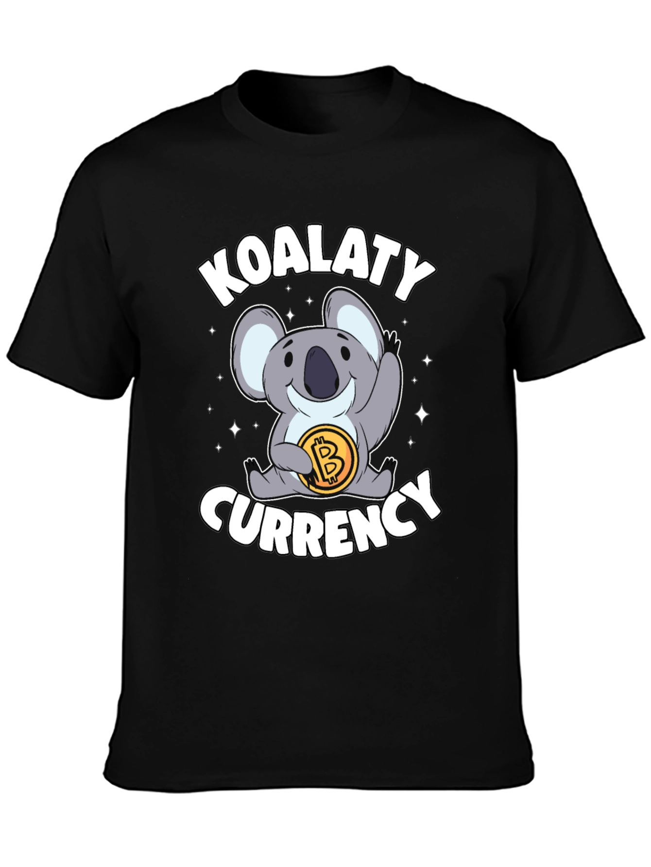 Black Koala-ty Currency T-Shirt view 3