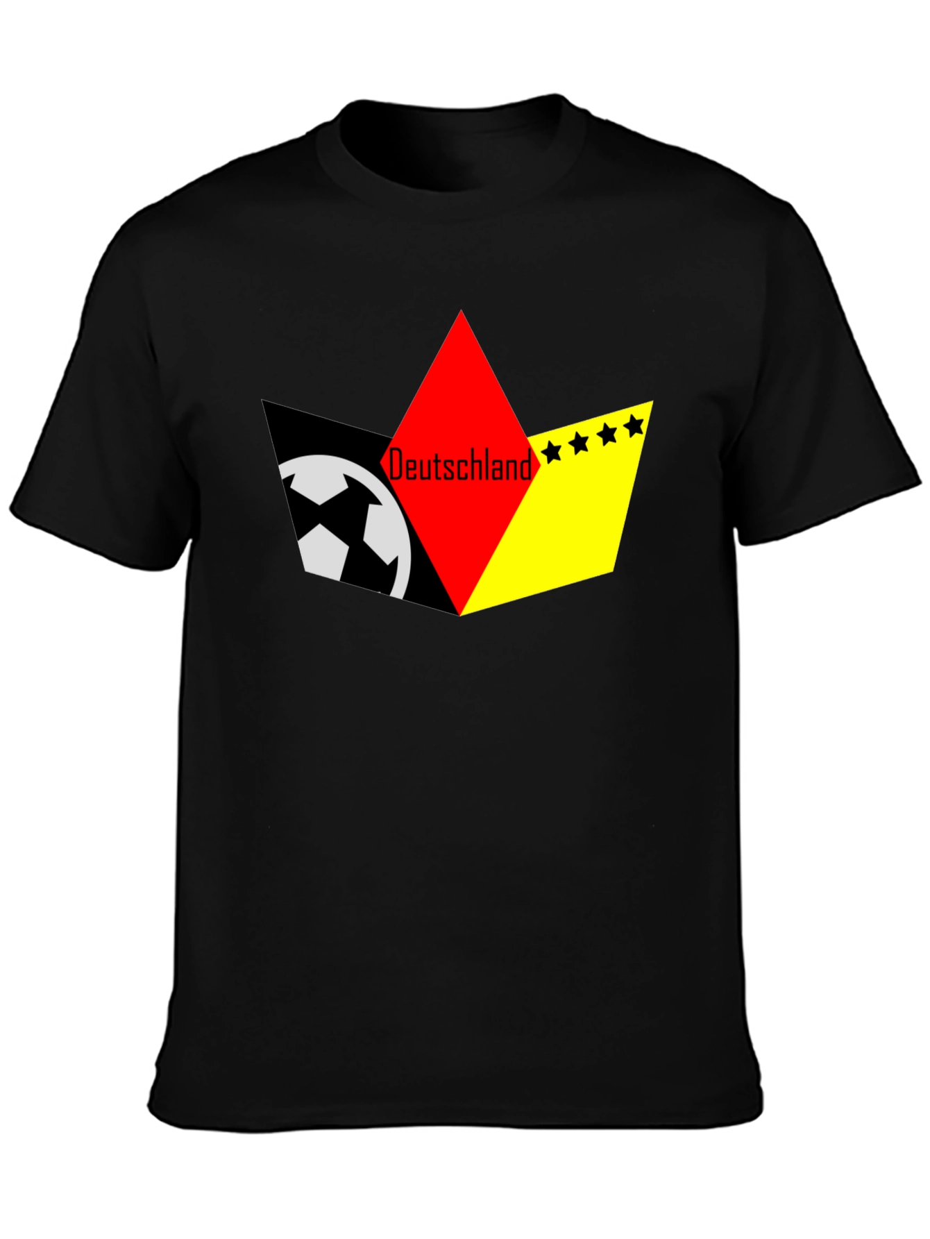 Deutschland Soccer T-Shirt - Black - 3