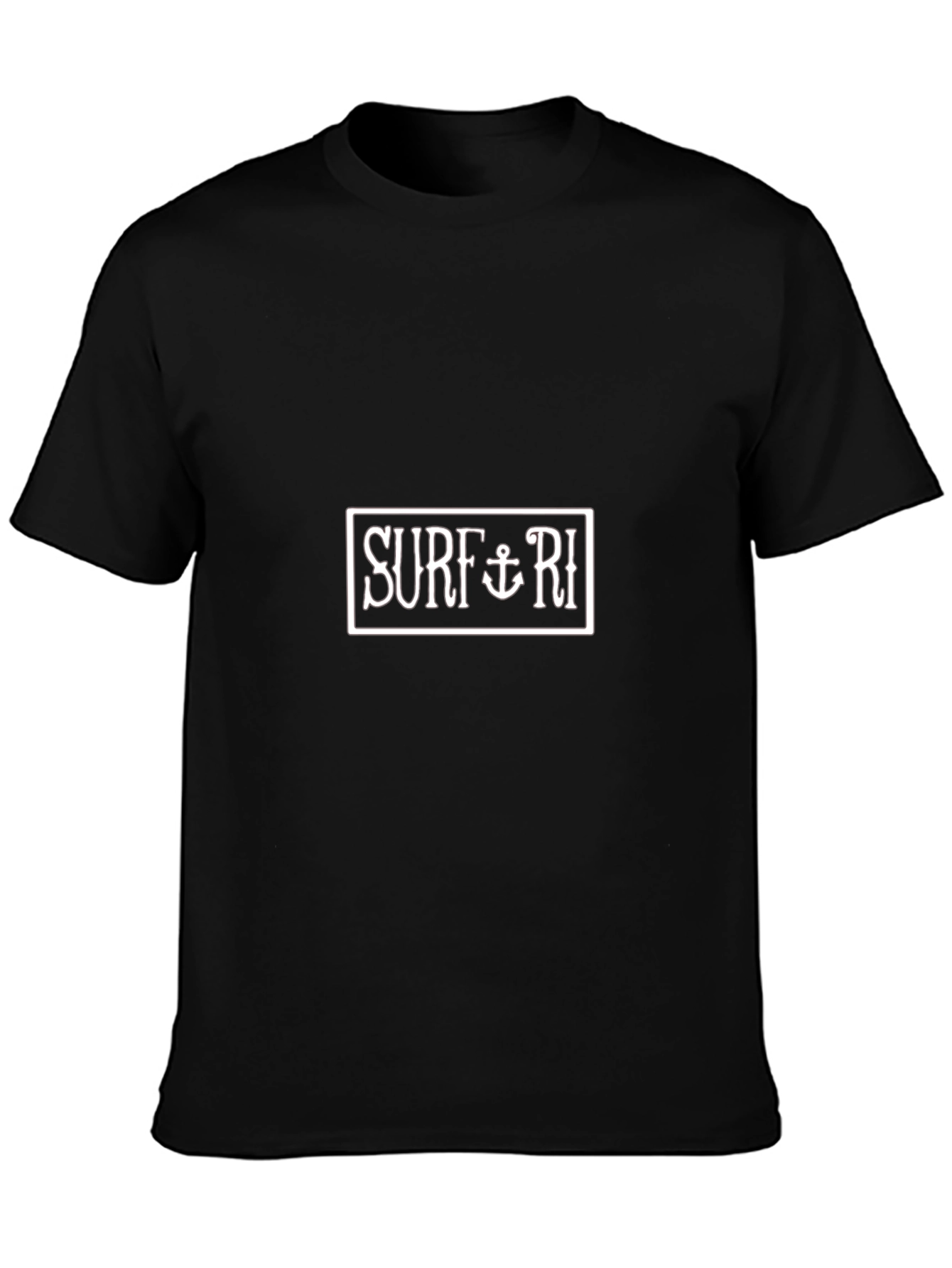 Black Surf RI Graphic Tee - Black Cotton Casual T-Shirt view 3