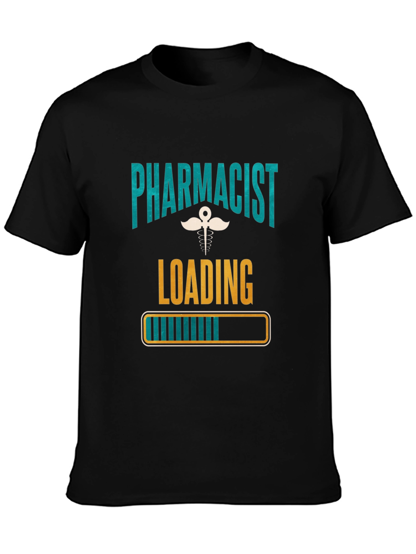 Black Pharmacist Loading T-Shirt - Funny Gift view 3