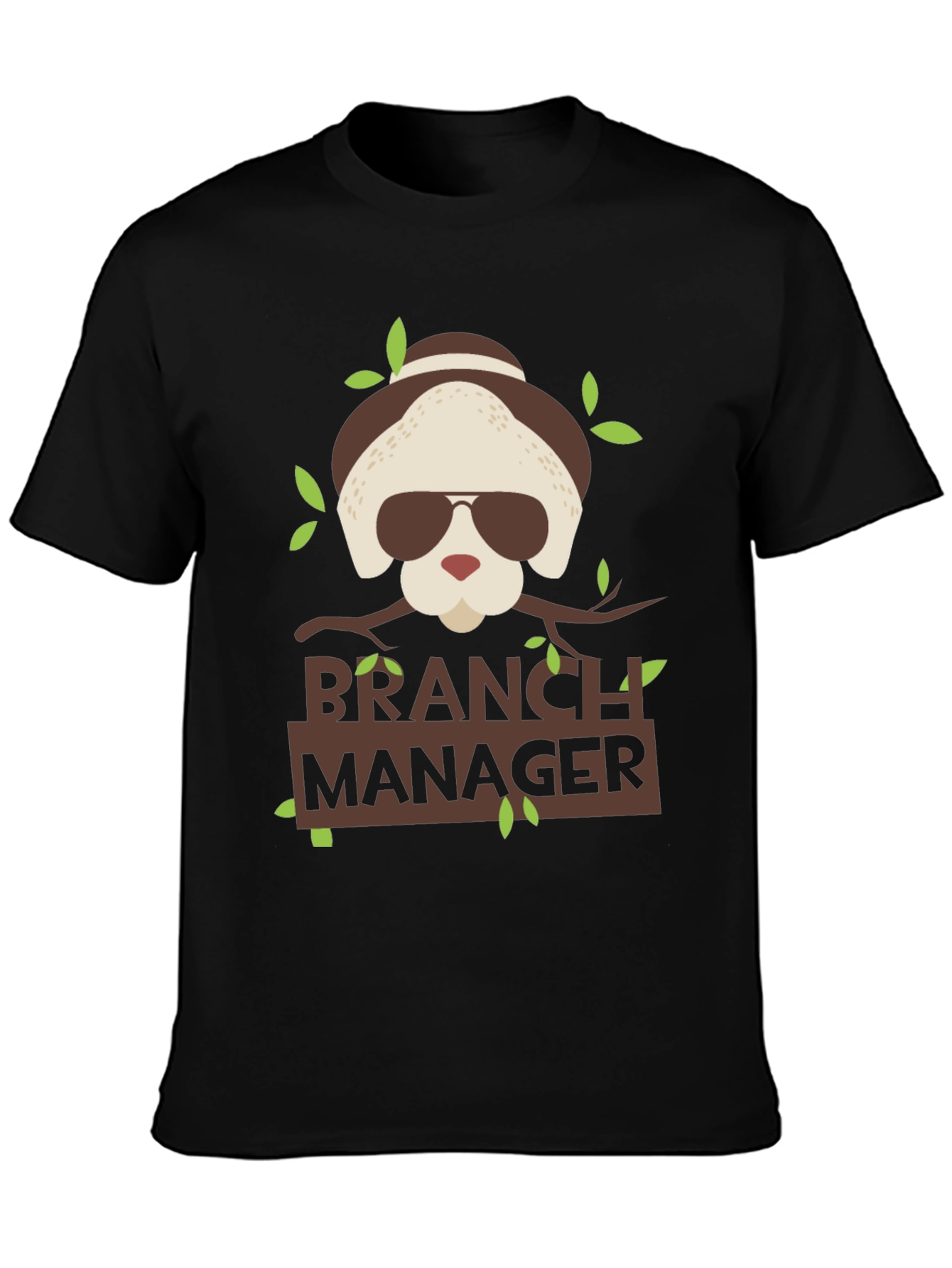 Black Branch Manager T-Shirt Funny Office Tee view 3