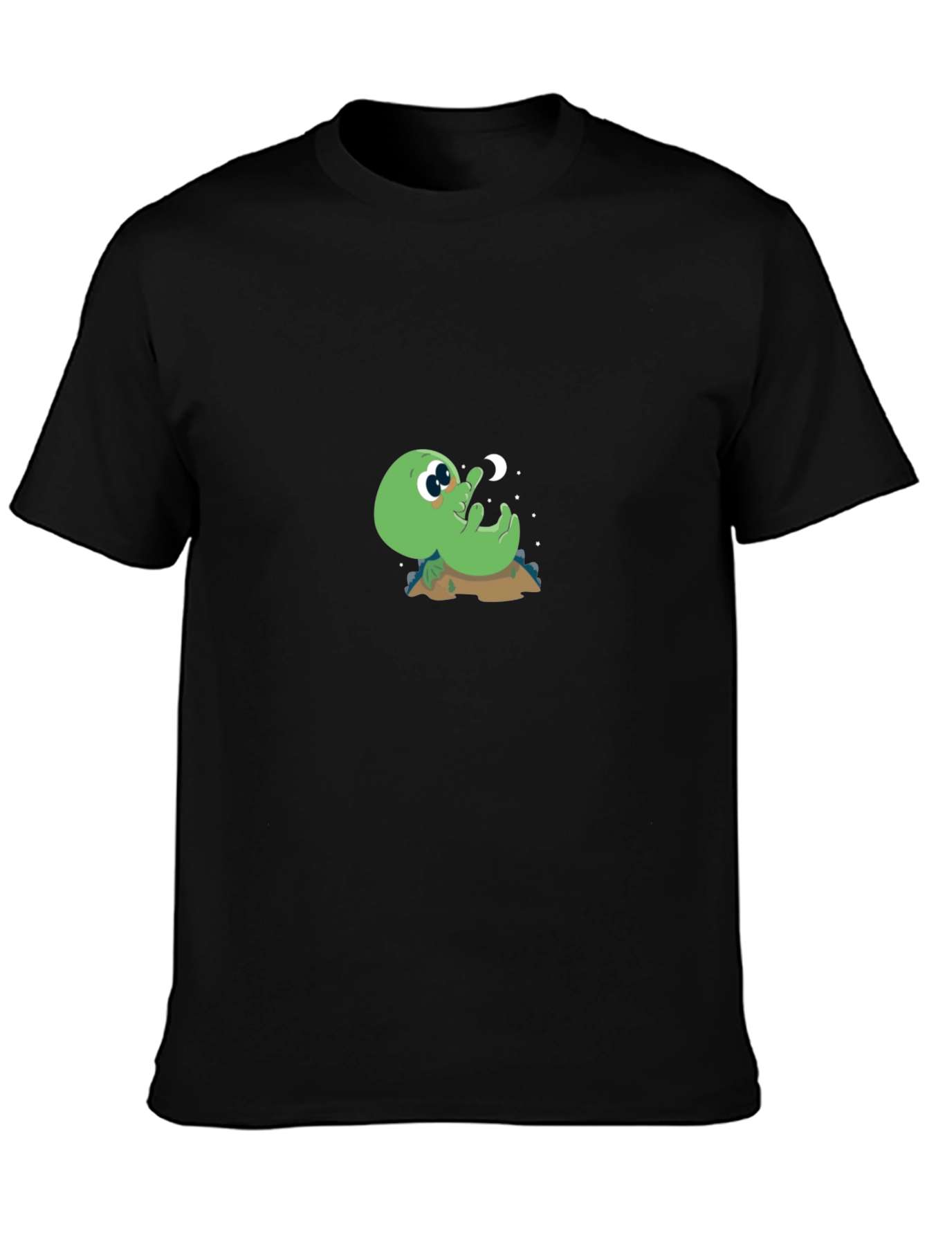 Black Cute Alien T-Shirt - Reach for the Stars! view 3