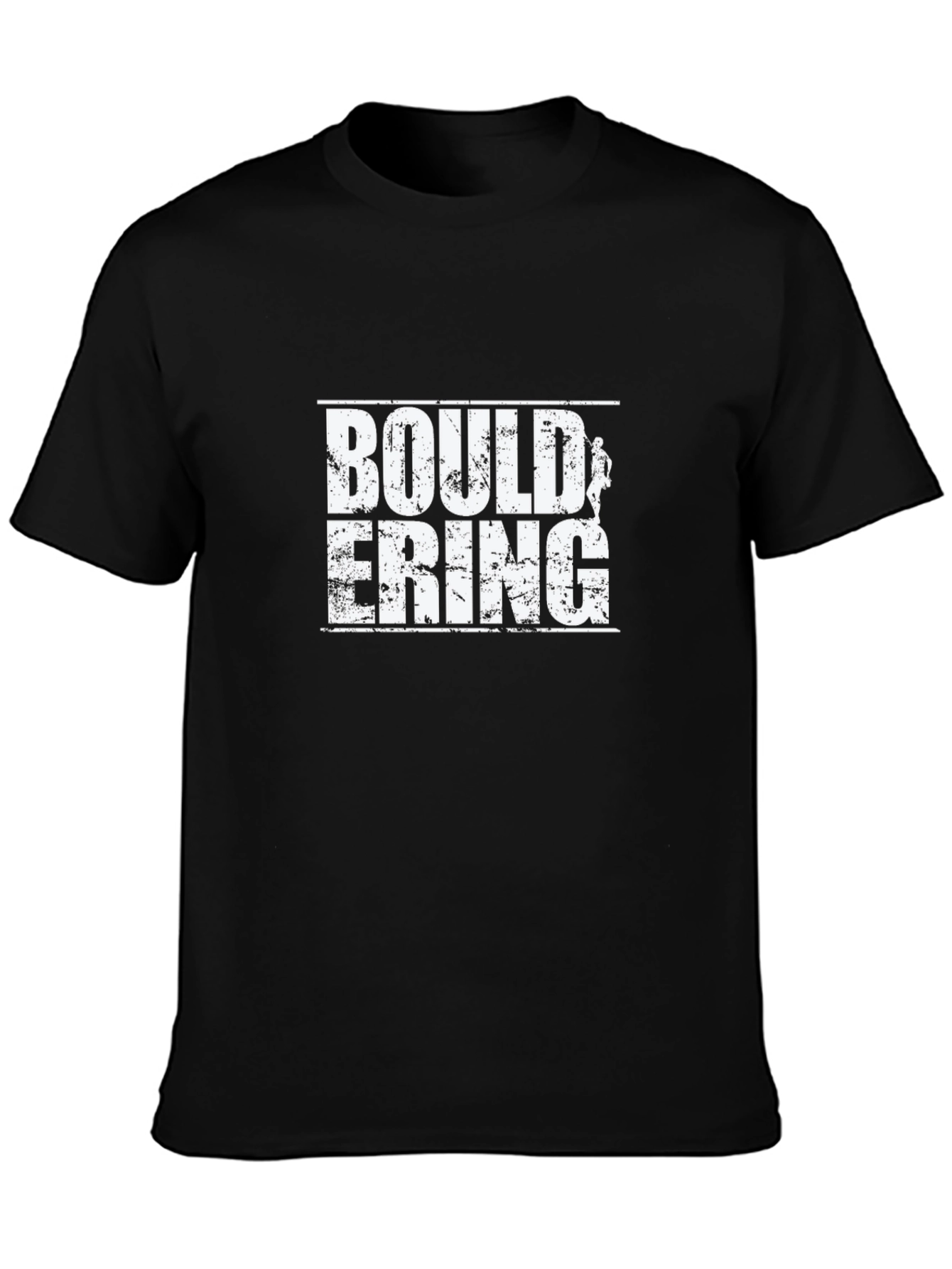 Black Bouldering Graphic Tee - Climbing T-Shirt view 3