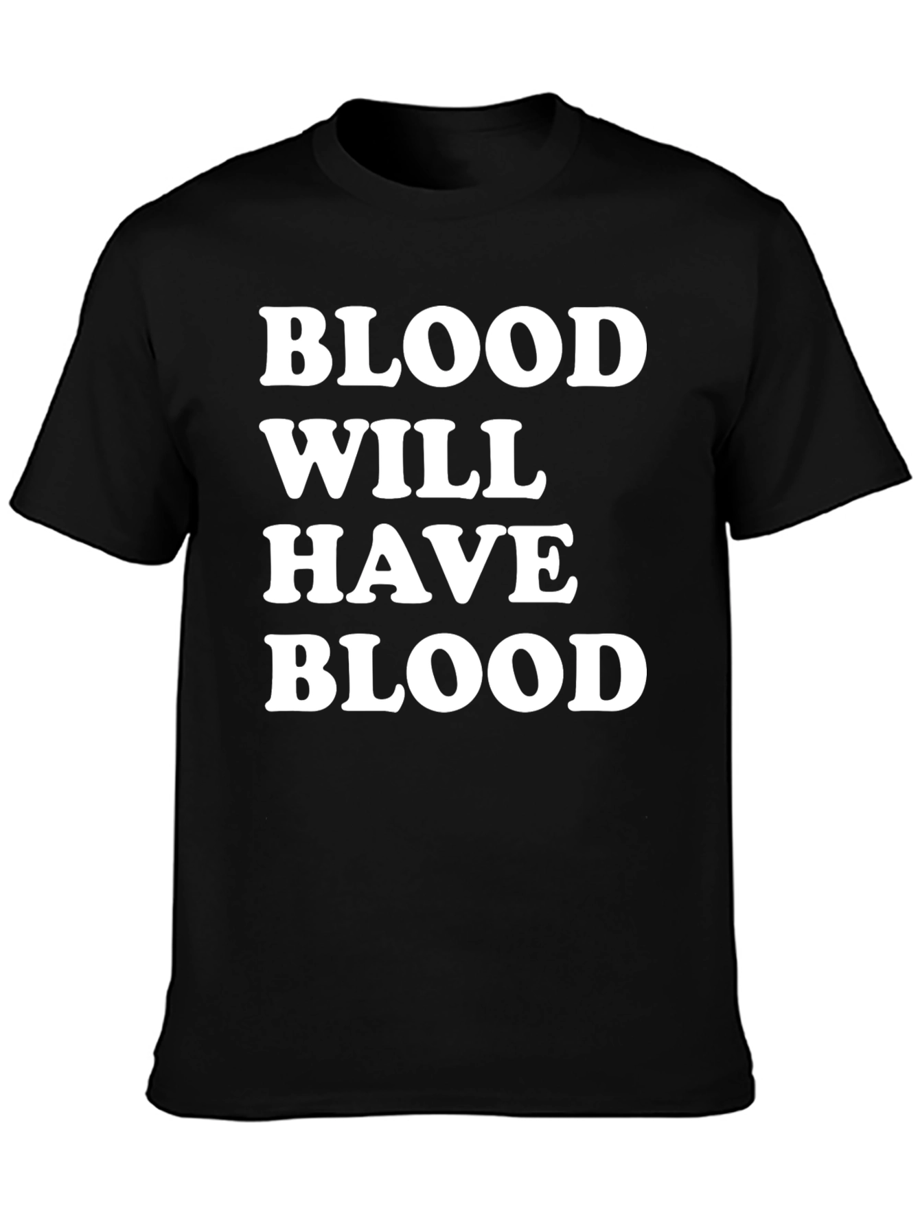 Black Blood Will Have Blood Graphic Tee - Mens Black T-Shirt view 3