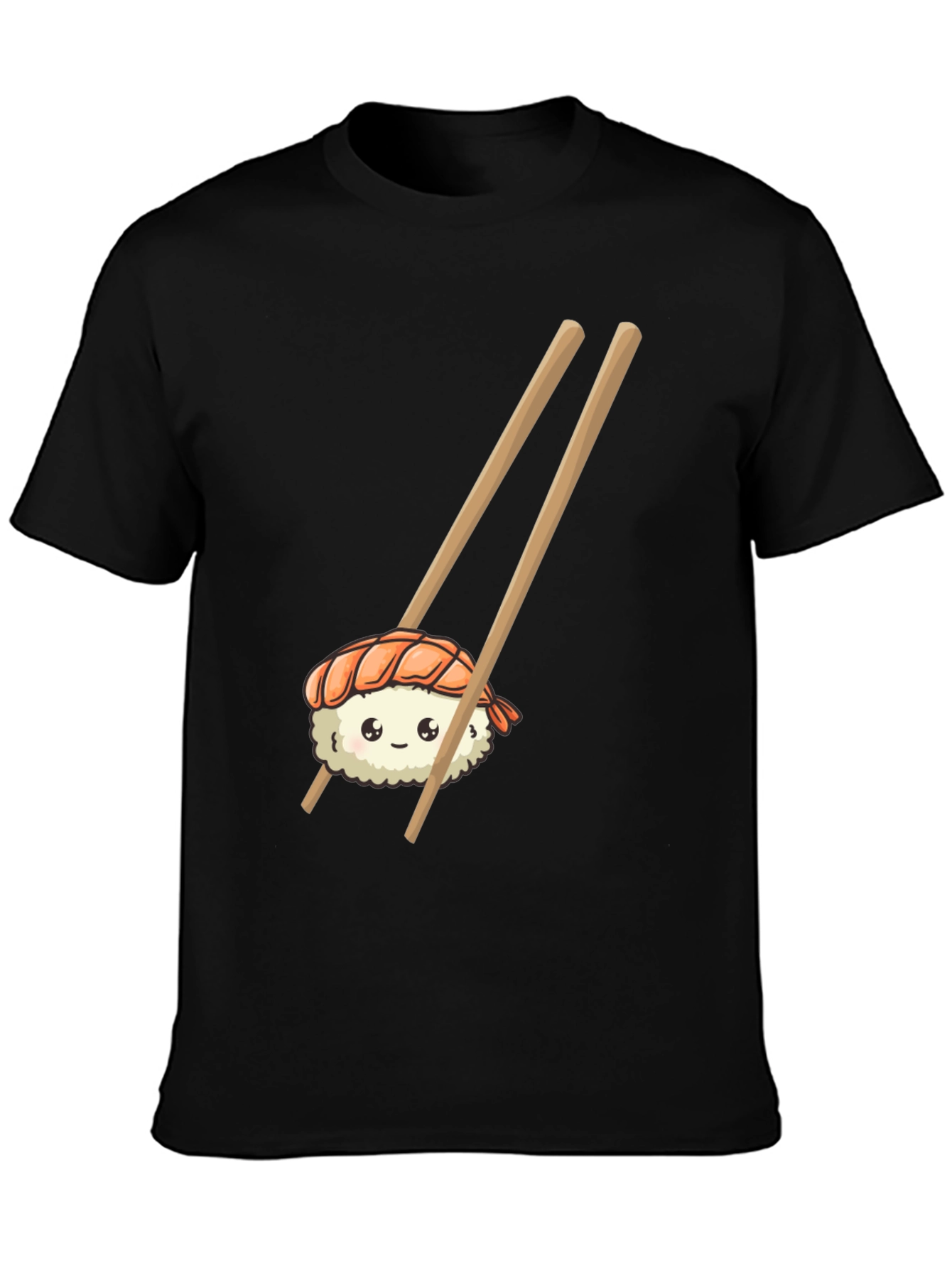 Black Sushi Graphic Tee - Cute Foodie T-Shirt view 3