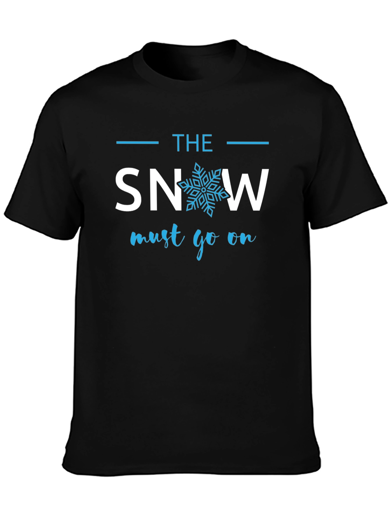 Black The Snow Must Go On Graphic Tee - Cotton Blend view 3