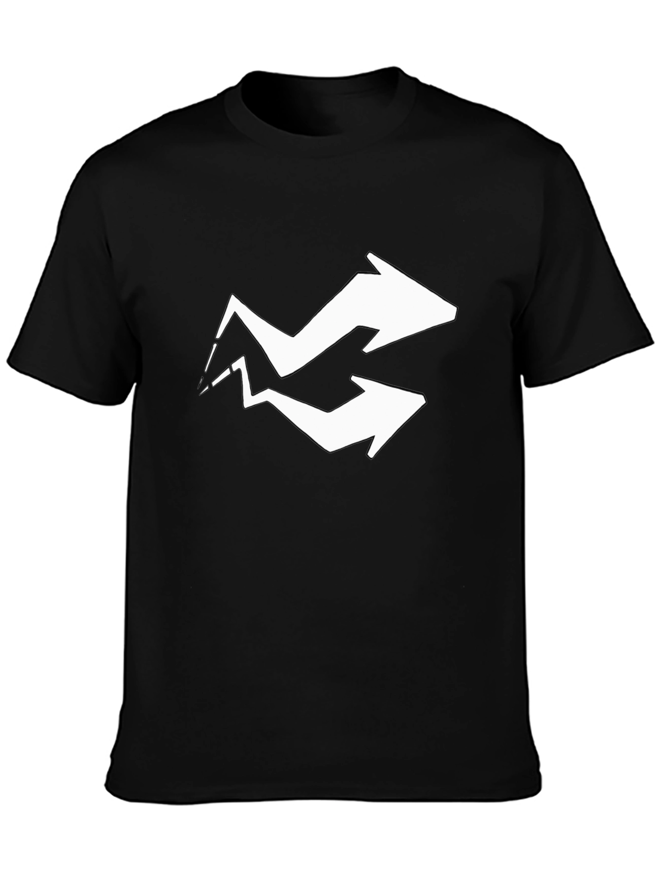 Black Arrow Graphic Tee - Black Cotton Blend view 3