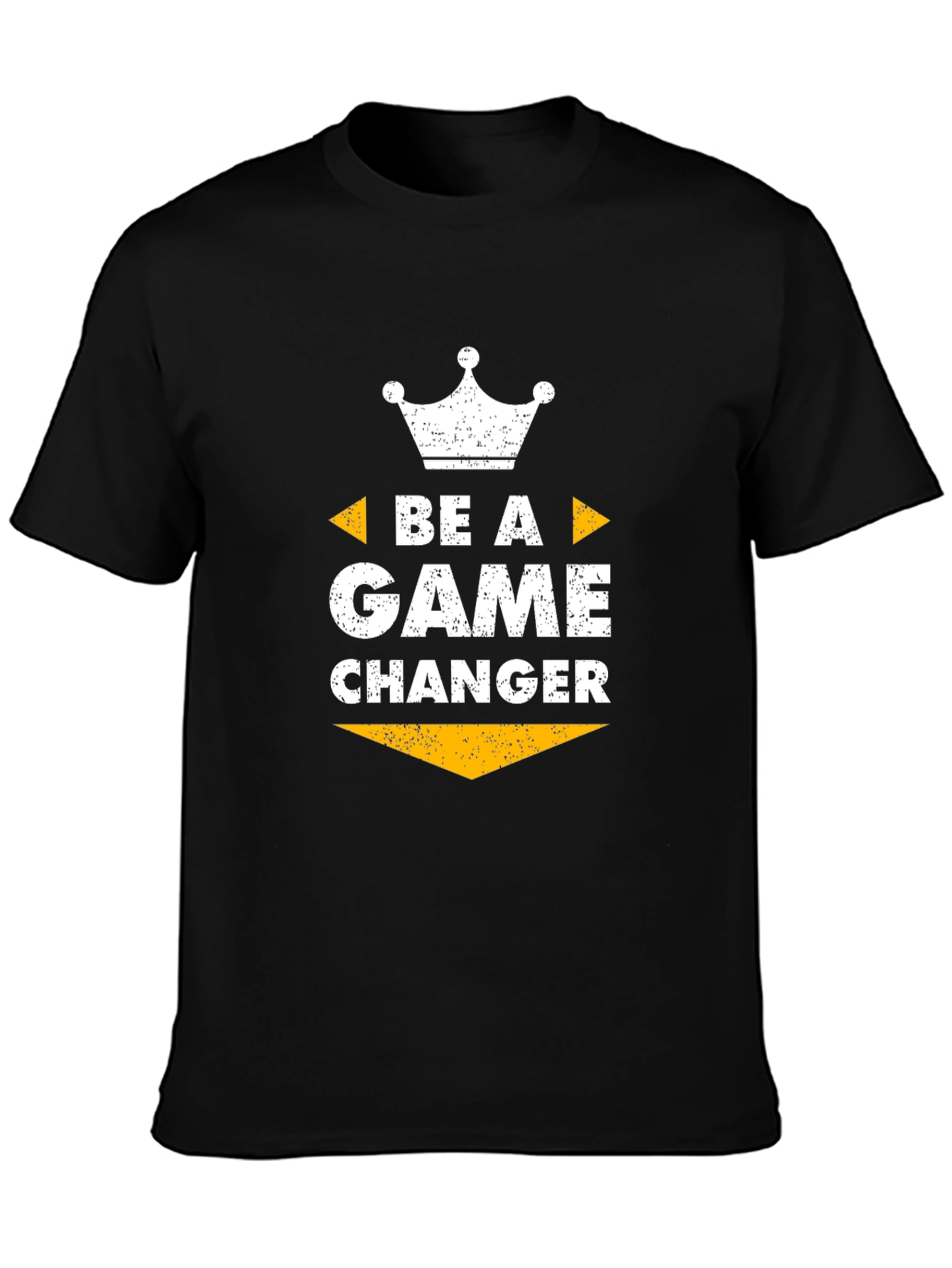 Black Be A Game Changer Graphic Tee - Black view 3