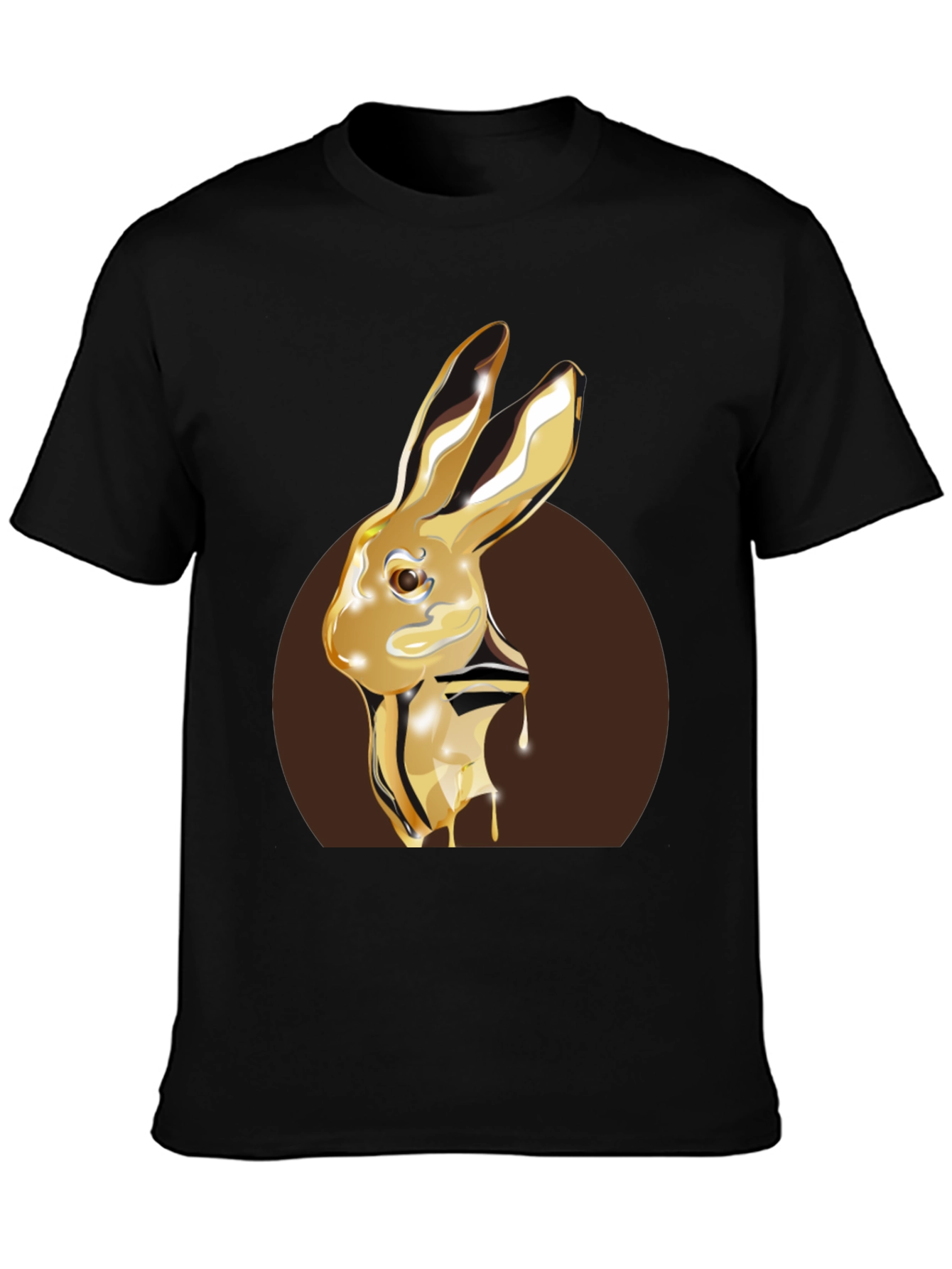 Black Golden Honey Bunny T-Shirt view 3