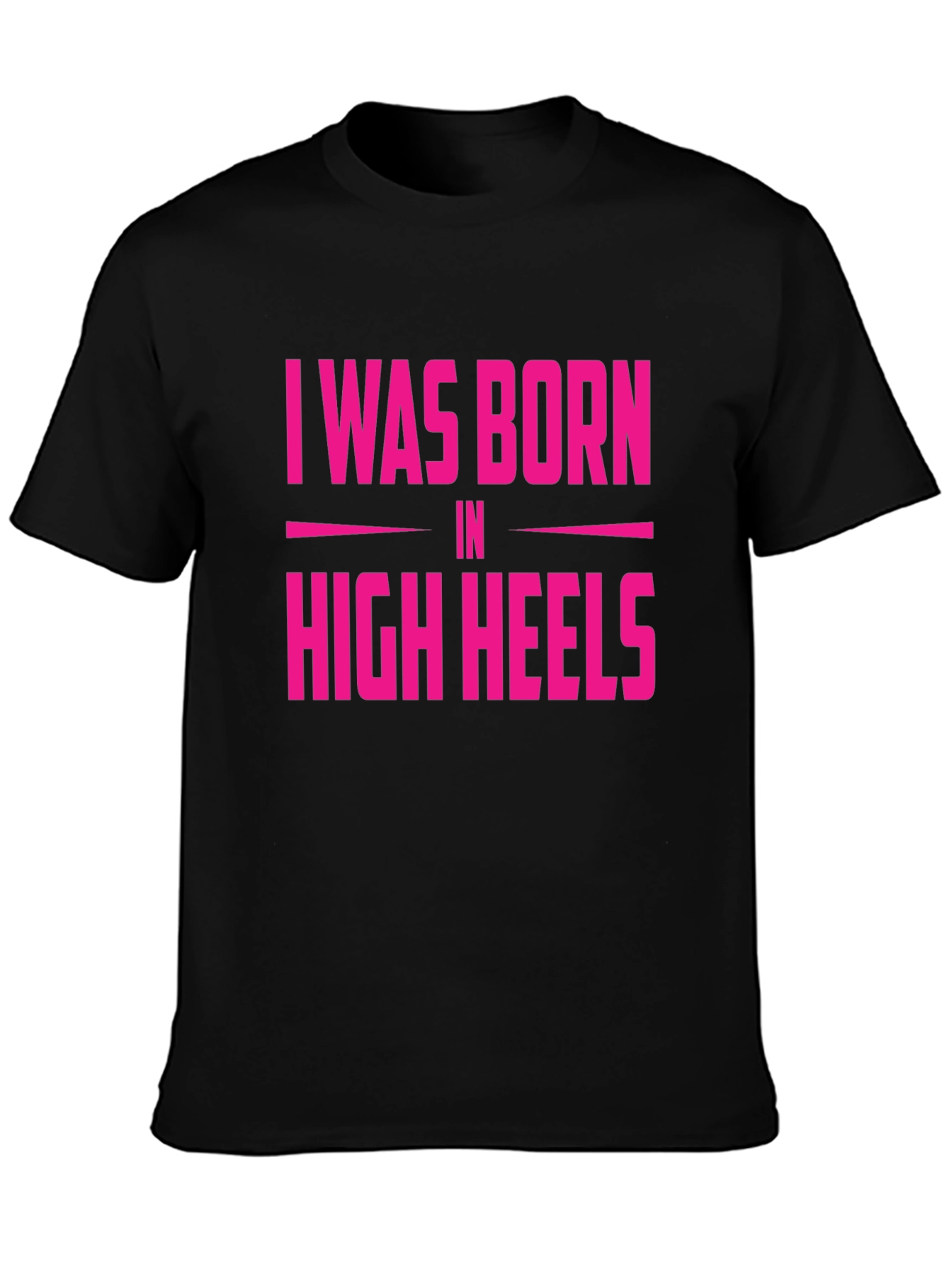 Black I Was Born in High Heels Graphic Tee view 3