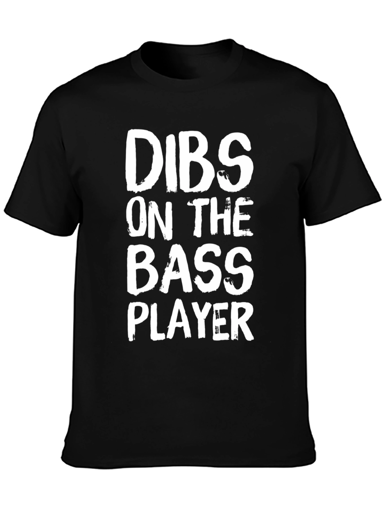Black Dibs On The Bass Player T-Shirt - Funny Music Tee view 3