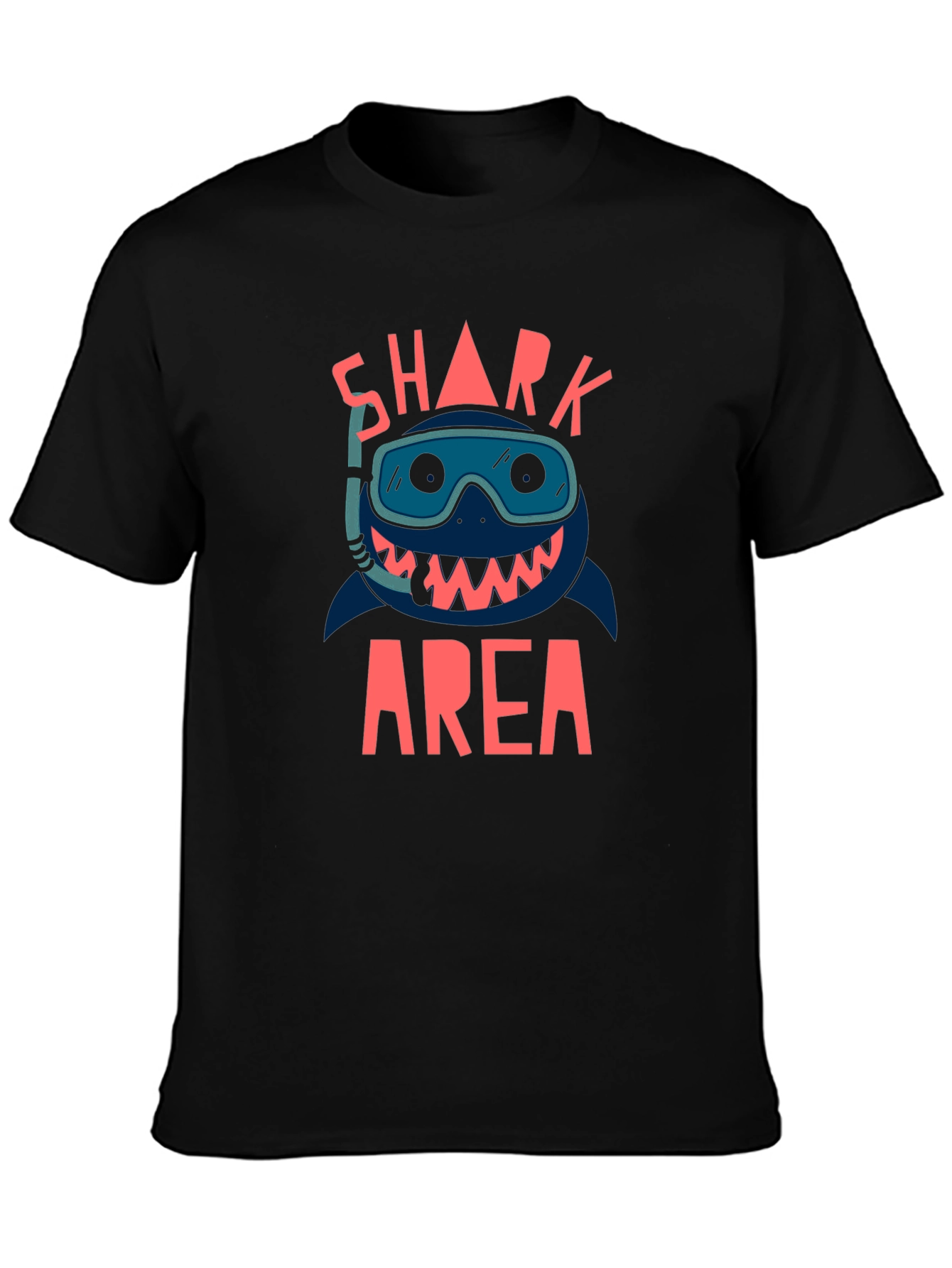 Black Shark Area Black Graphic T-Shirt view 3