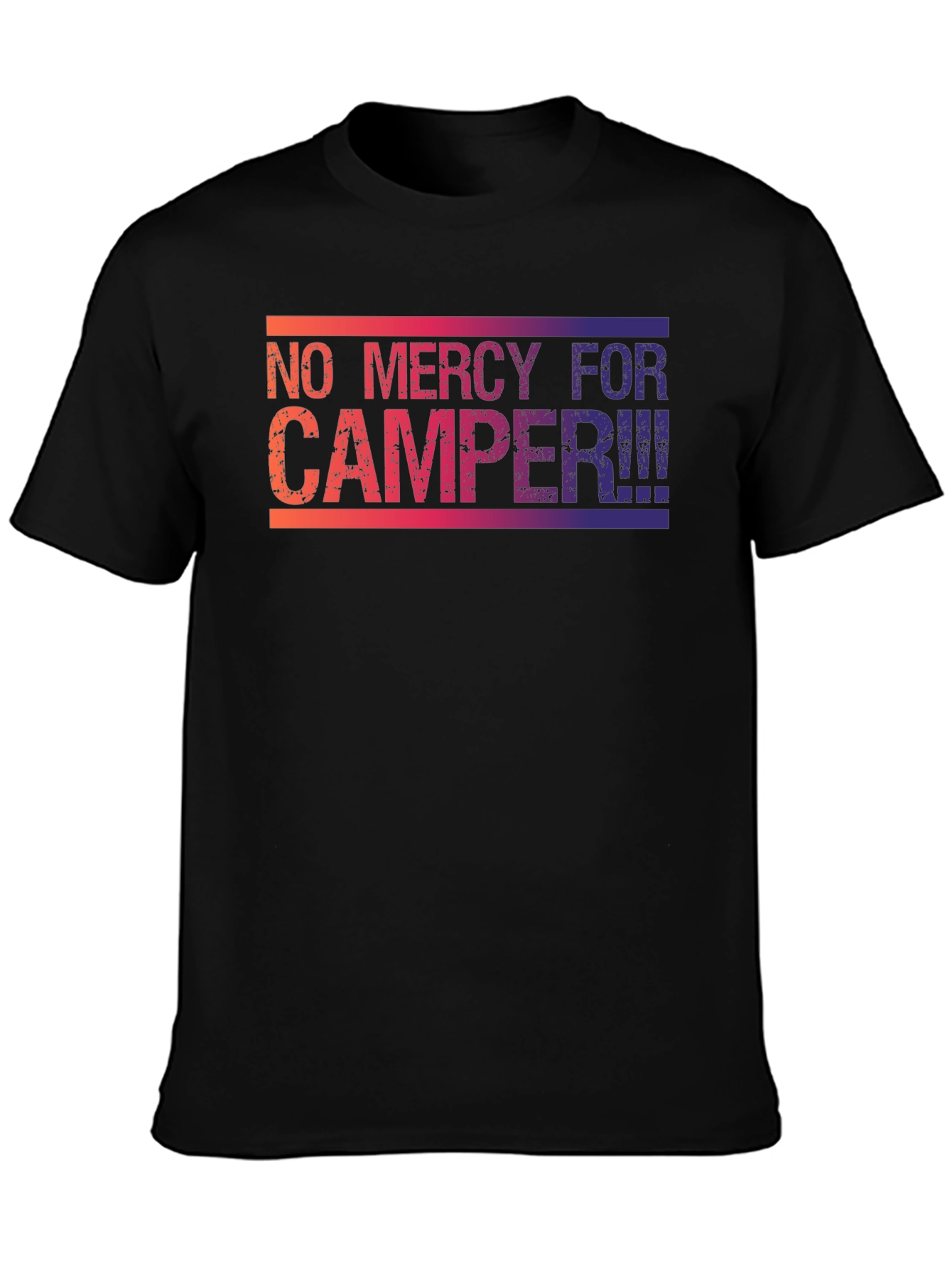 Black No Mercy for Camper Graphic Tee view 3