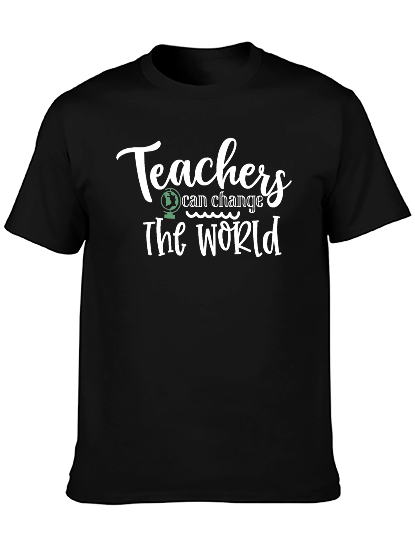 Black Teachers Can Change the World Black T-Shirt view 3