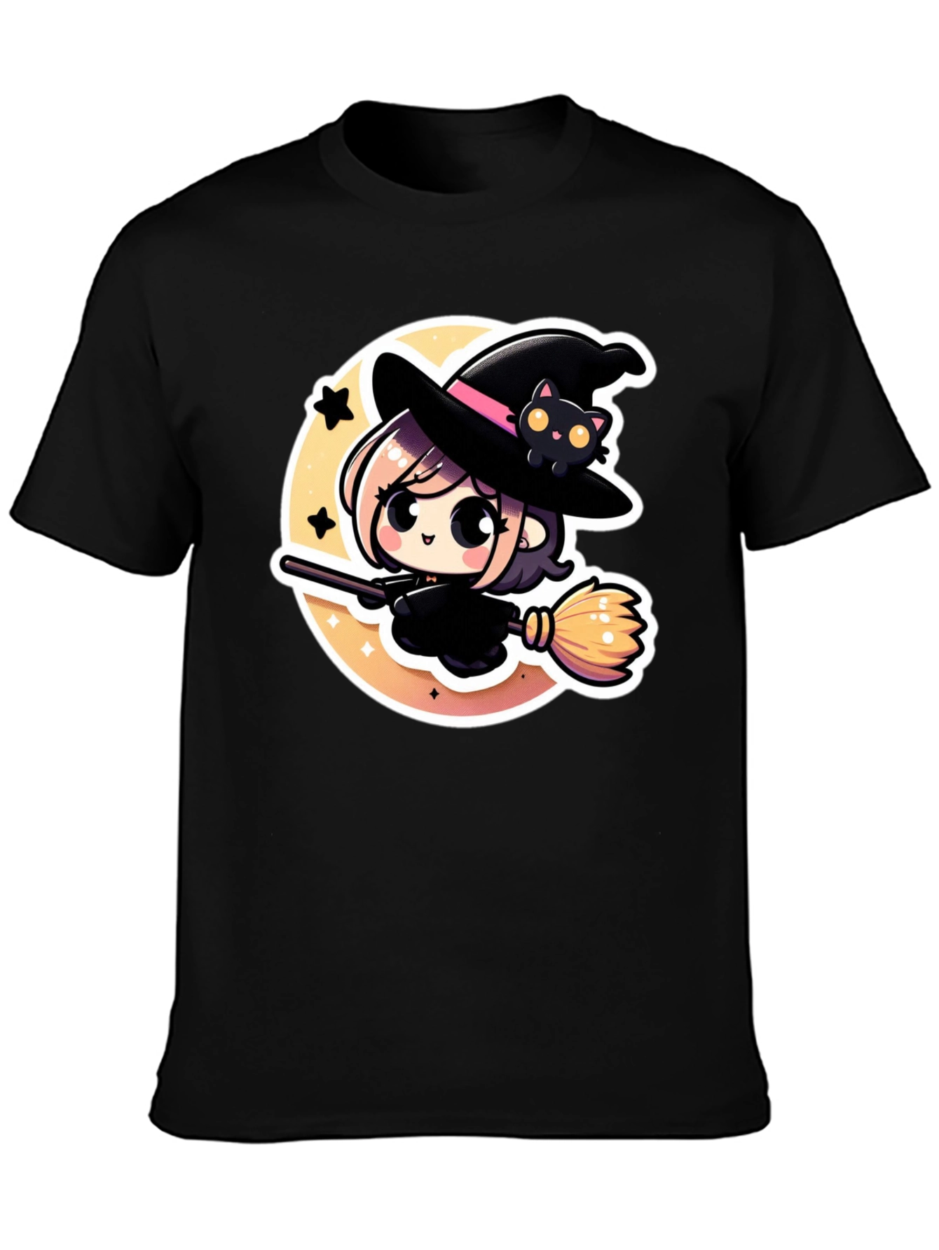 Kawaii Witch T-Shirt - Cute Halloween Tee - 3