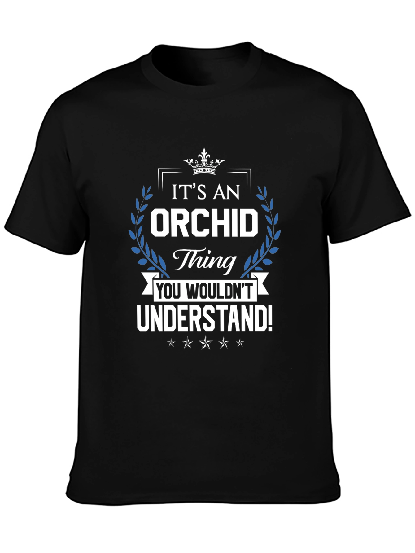 Black It's an Orchid Thing T-Shirt view 3