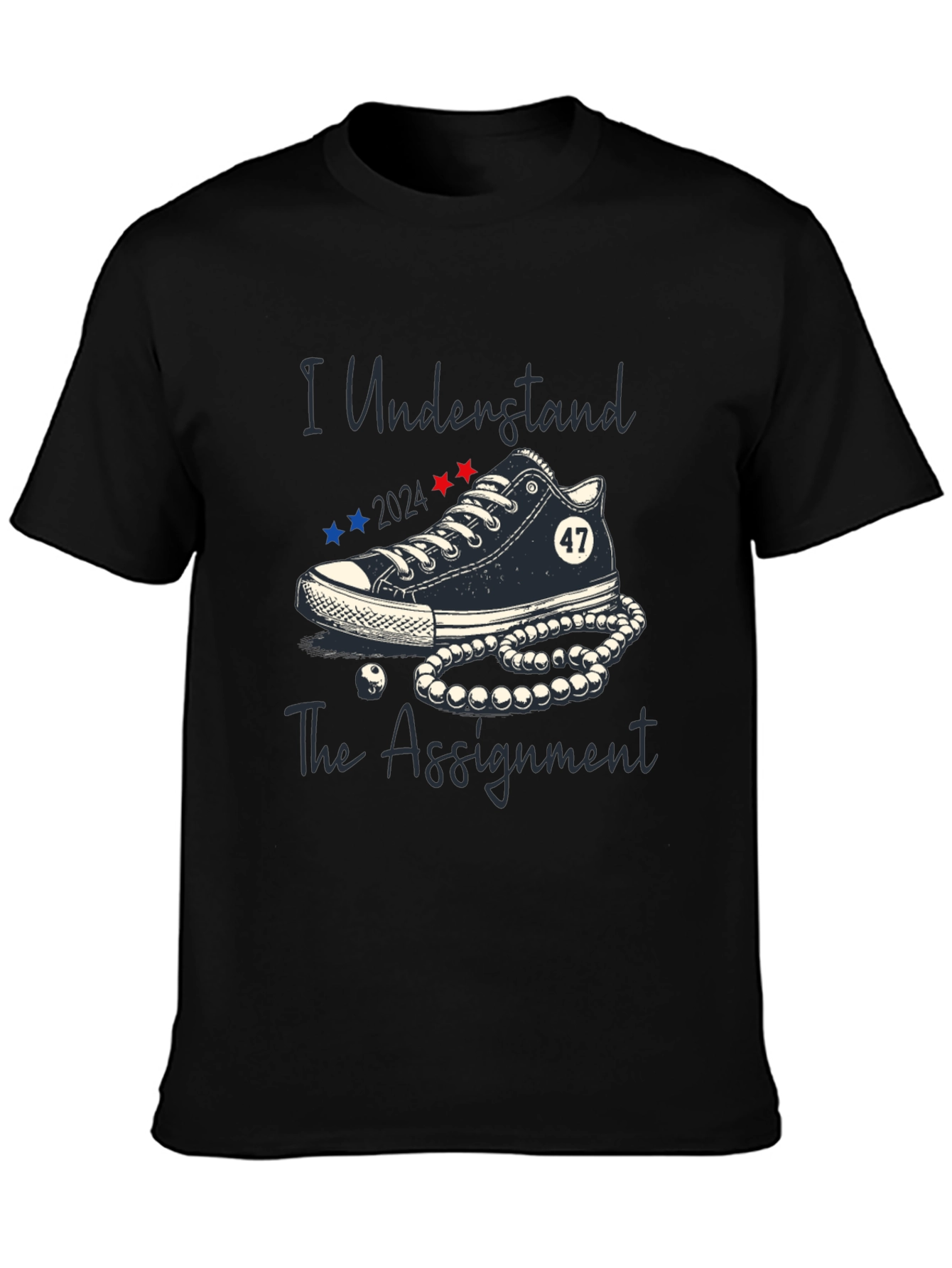 Black I Understand The Assignment 2024 Graphic Tee view 3