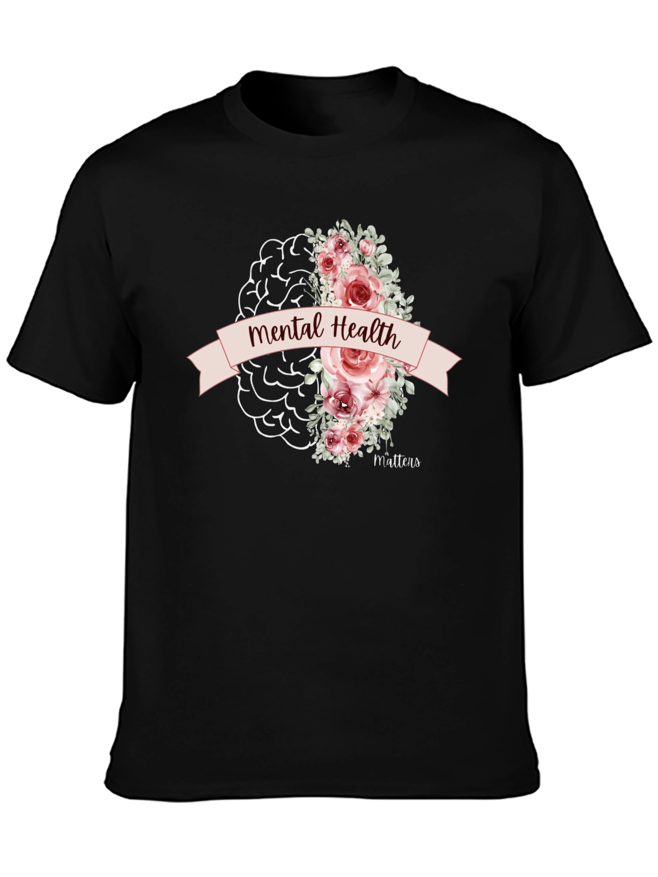 Black Mental Health Matters Graphic Tee view 3