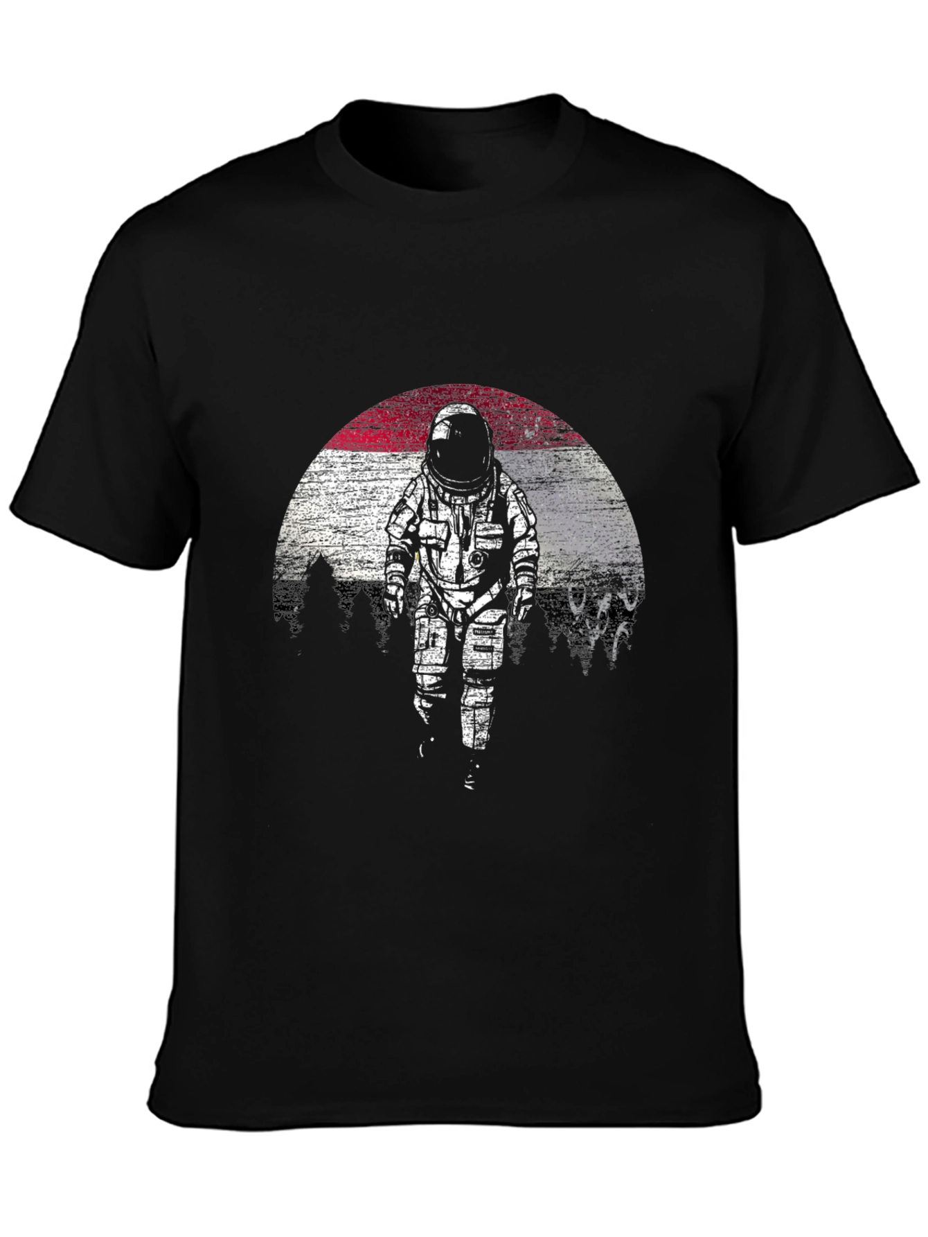 Black Astronaut Graphic Tee - Black T-Shirt view 3