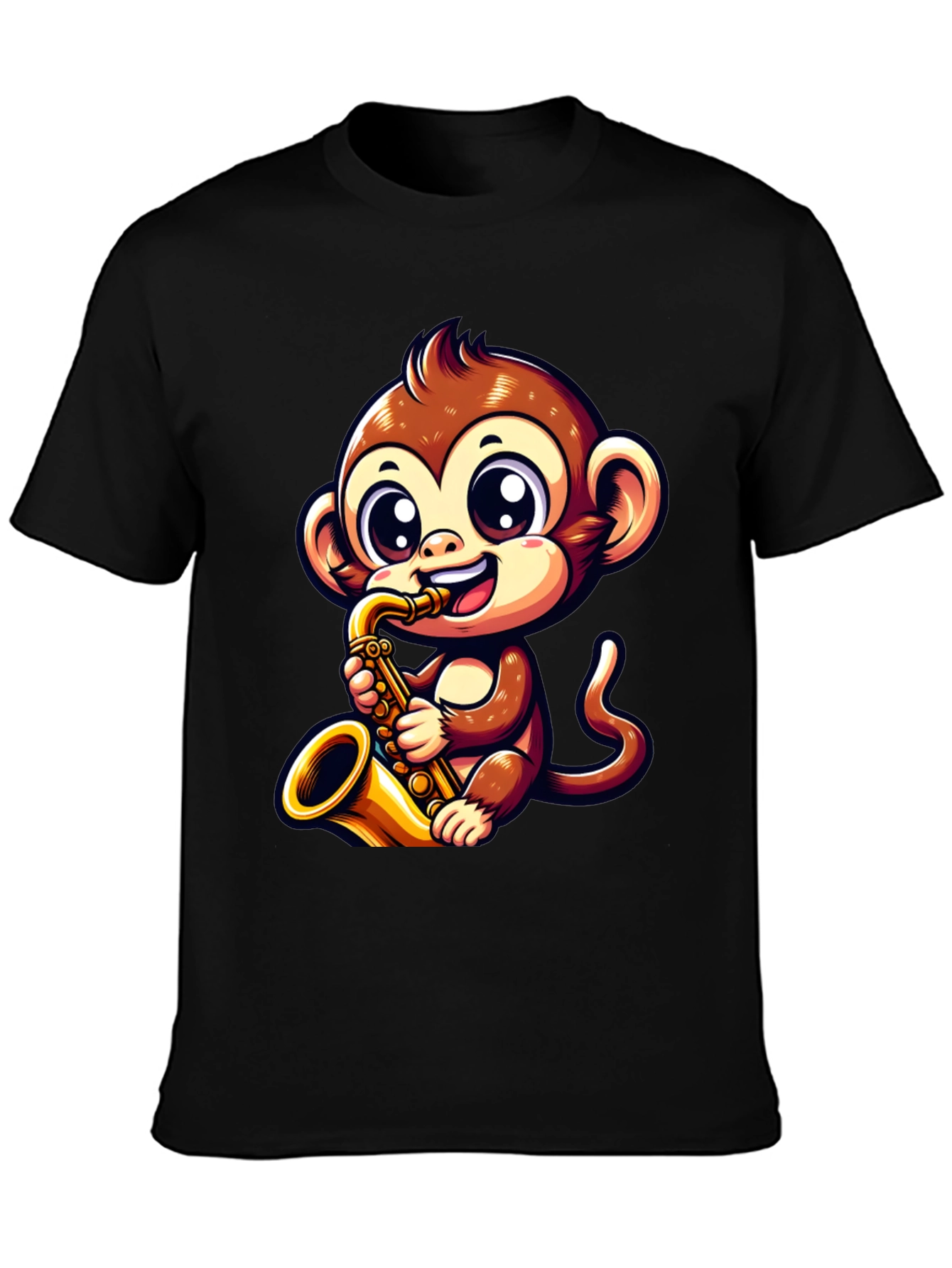 Black Monkey Saxophone T-Shirt view 3