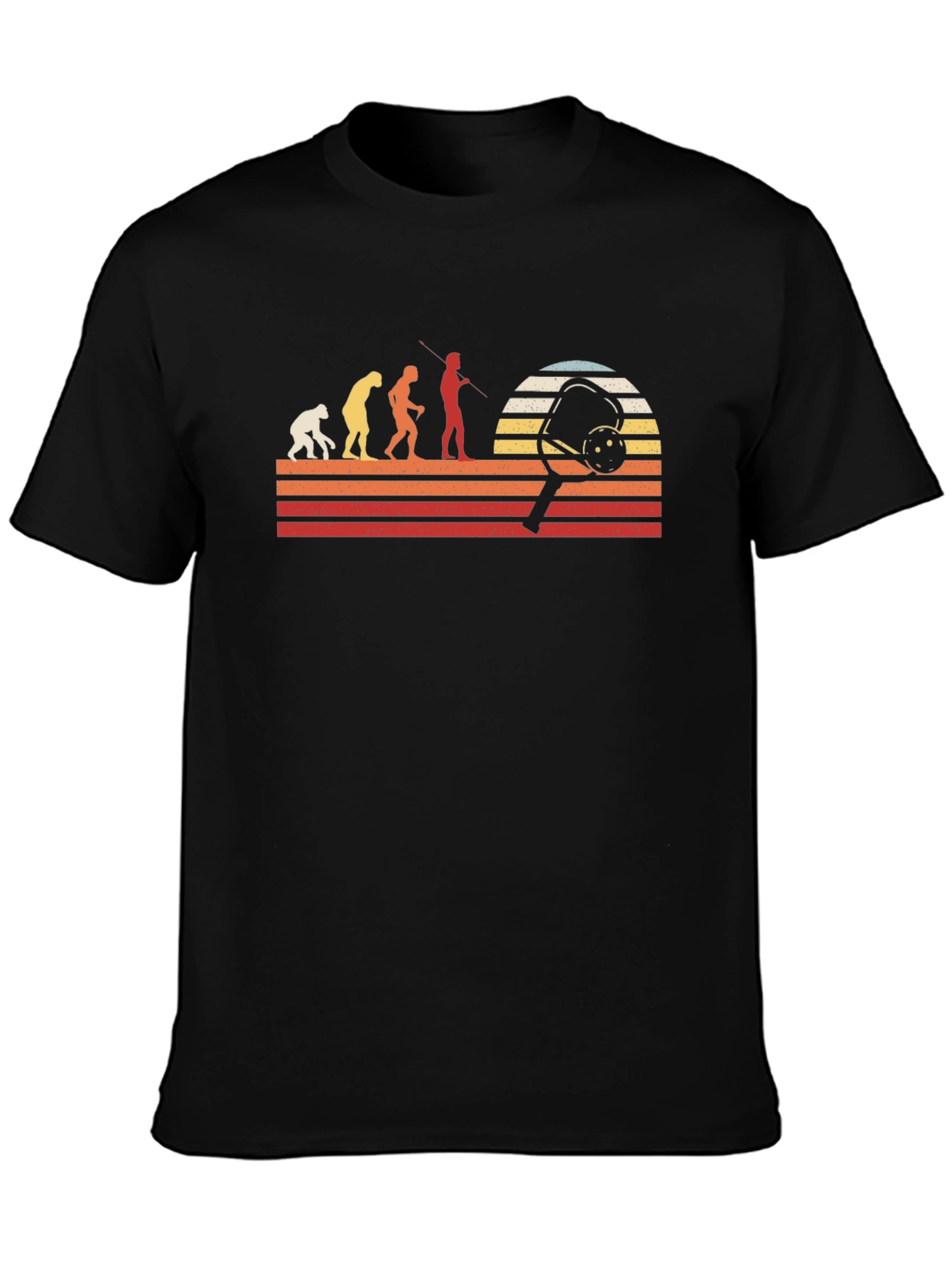 Black Pickleball Evolution T-Shirt view 3